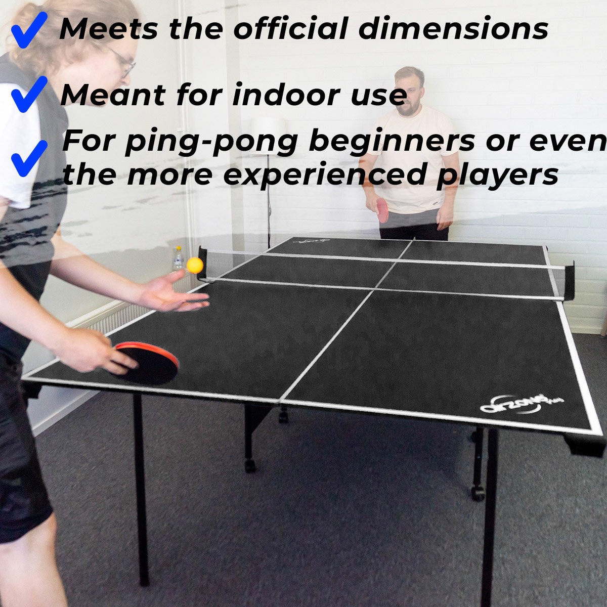 ProSport Ping Pong Table Official Black Edition - Folding