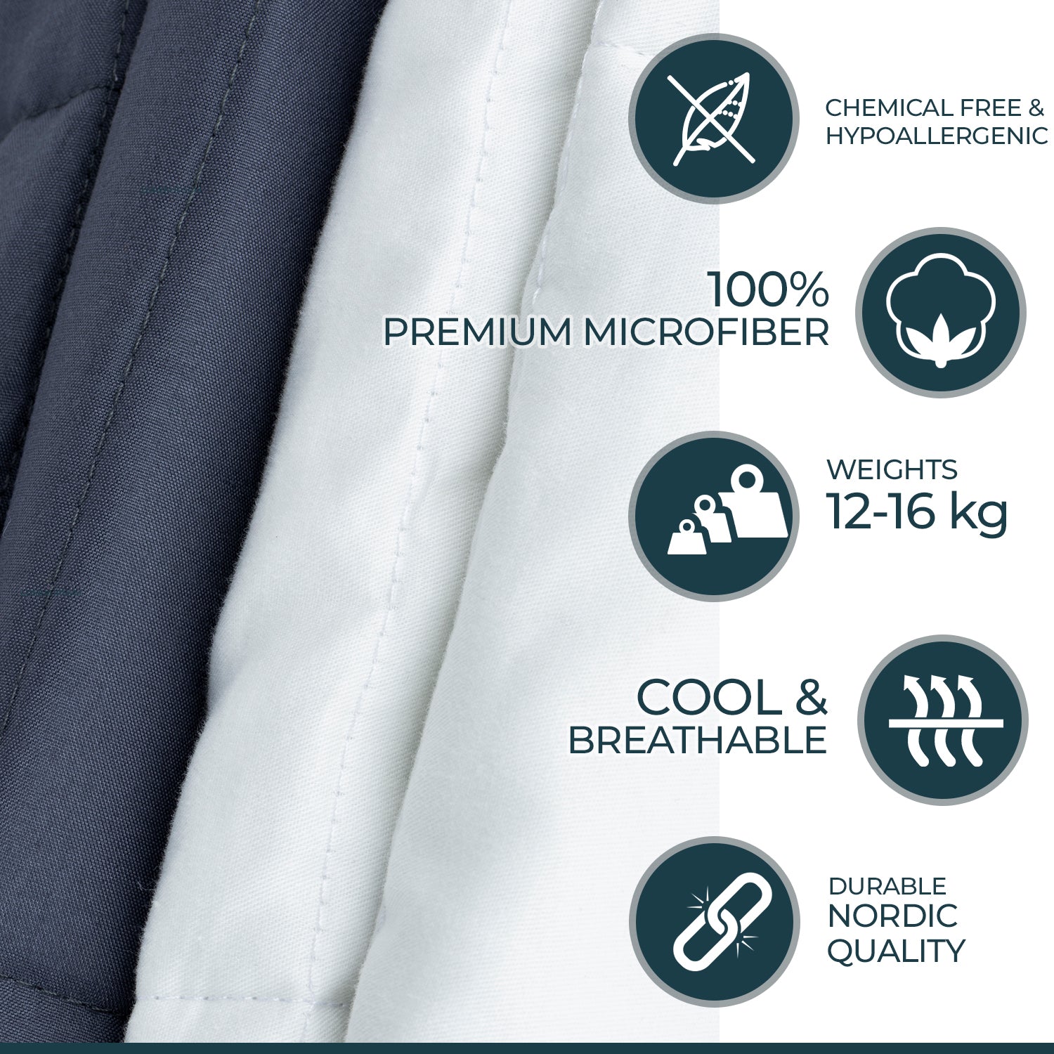 Polar Night Weighted blanket 200x220cm (12-16kg)
