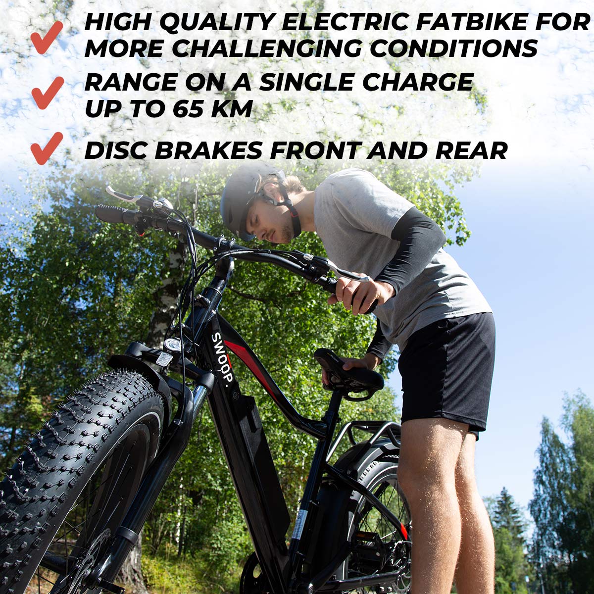 Swoop Electric Fat Bike, 26"