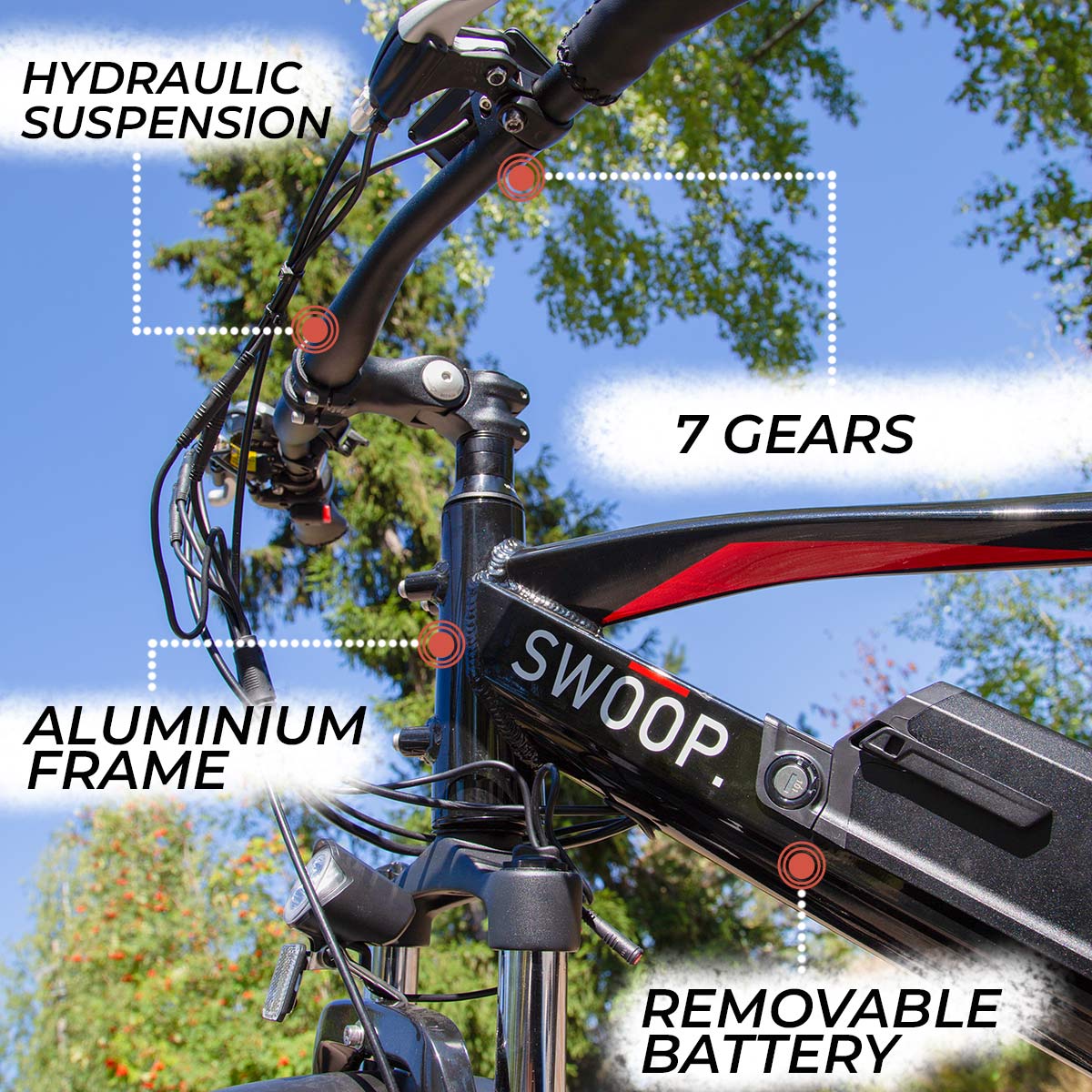Swoop Electric Fat Bike, 26"
