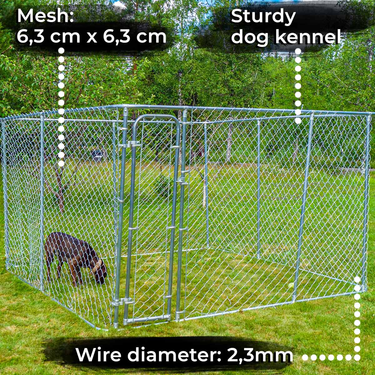 Trekker Dog Kennel 3 x 3m
