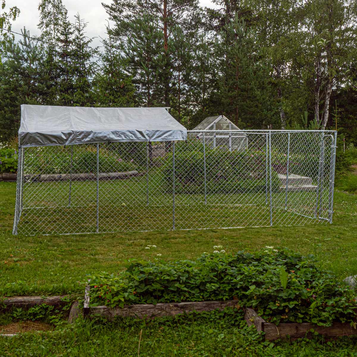 Trekker Voljeras Šunims su Stogu, 6 x 3m