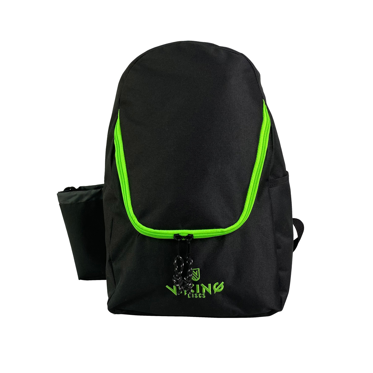 Viking Discs Rucksack Light, Disc golf rugzak, Zwart/Lime