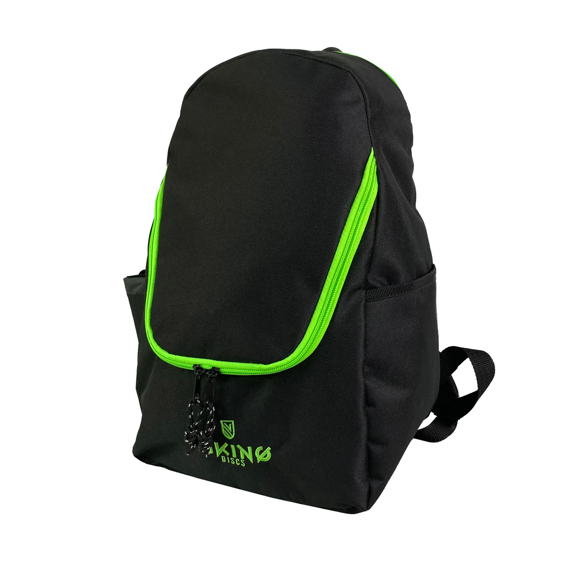 Viking Discs Rucksack Light, Discgolf rucksack, Schwarz/Limette