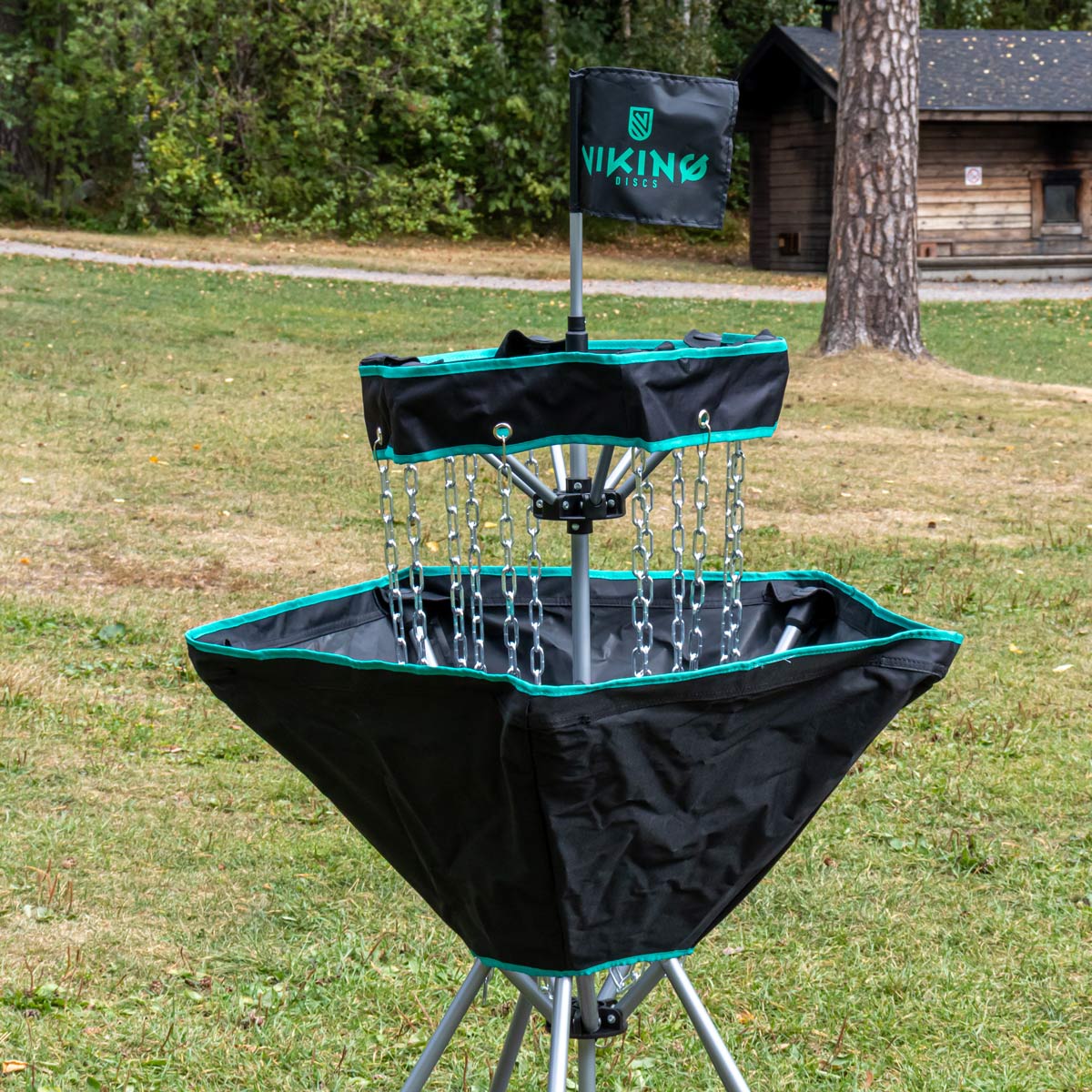 Viking Discs Raid pārnēsājams disc golf grozs
