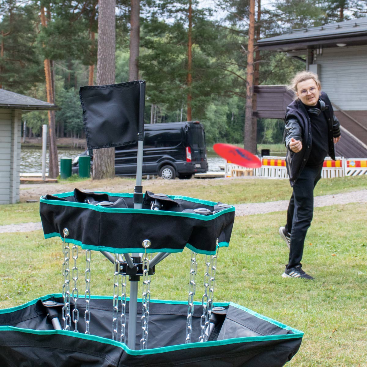 Viking Discs Raid pārnēsājams disc golf grozs