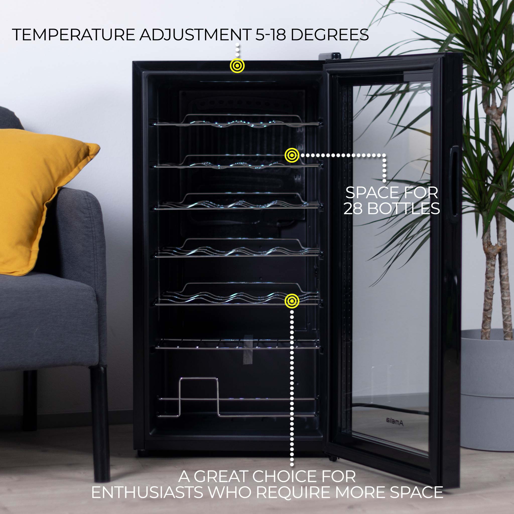 Amelia Wine Cooler Alsace 28