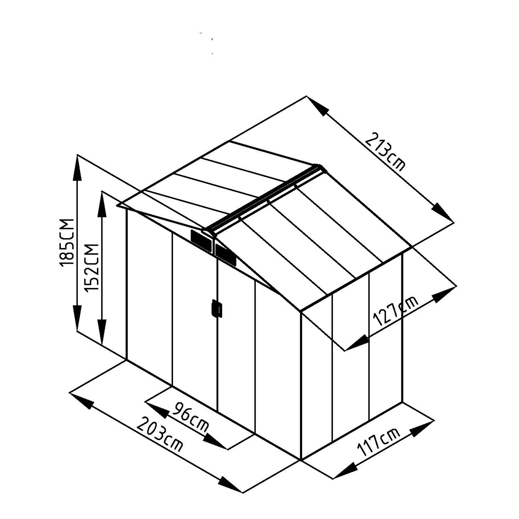 Fornorth Szopa Ogrodowa, 2.71m2