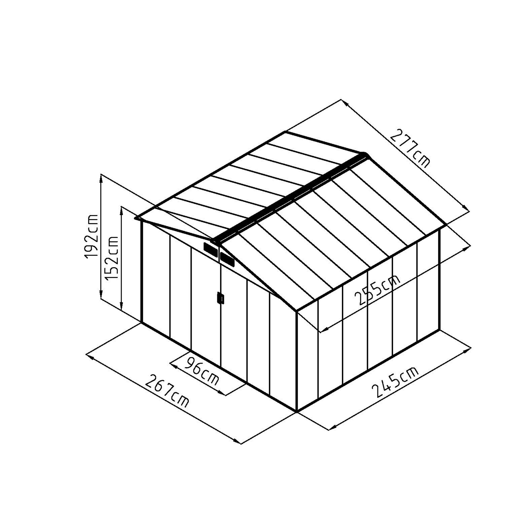 Fornorth Dārza Šķūnis, 7.06m2