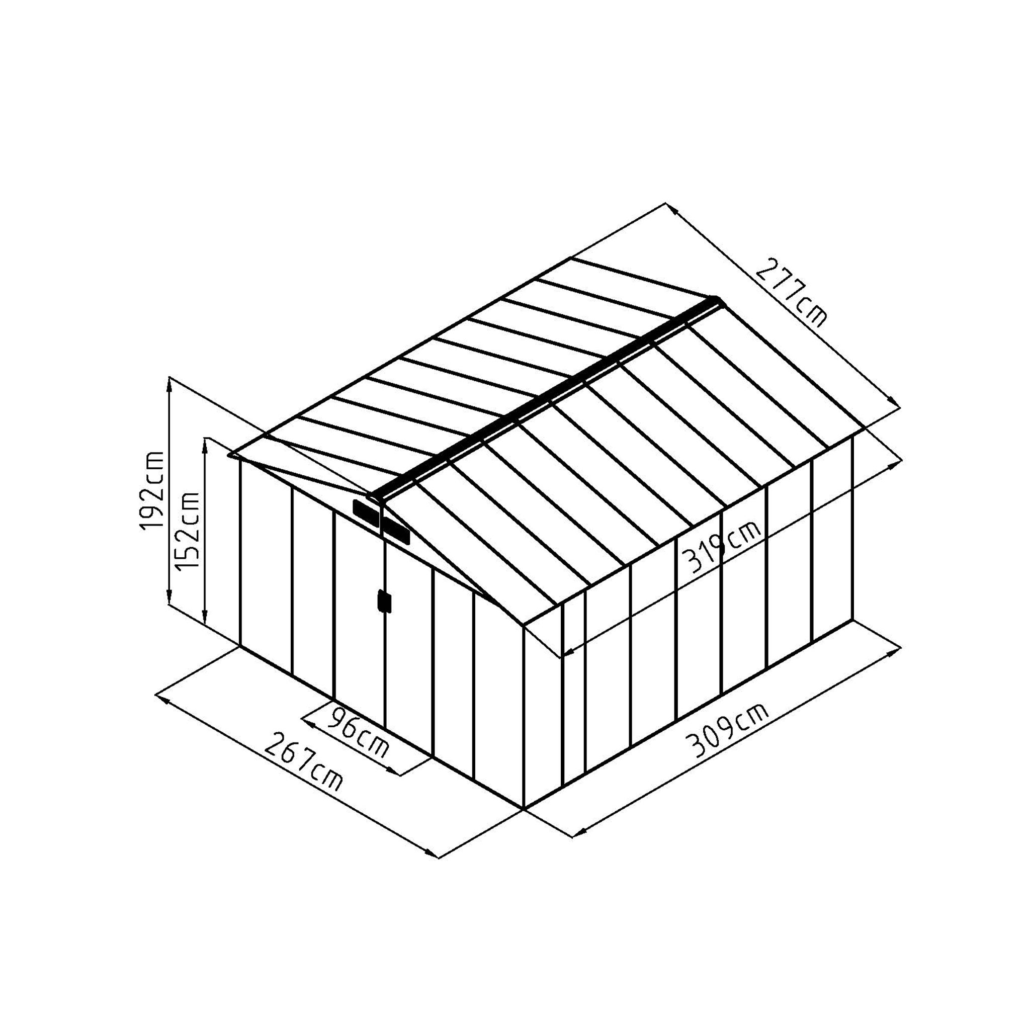 Fornorth Garden Shed, 8.84m2