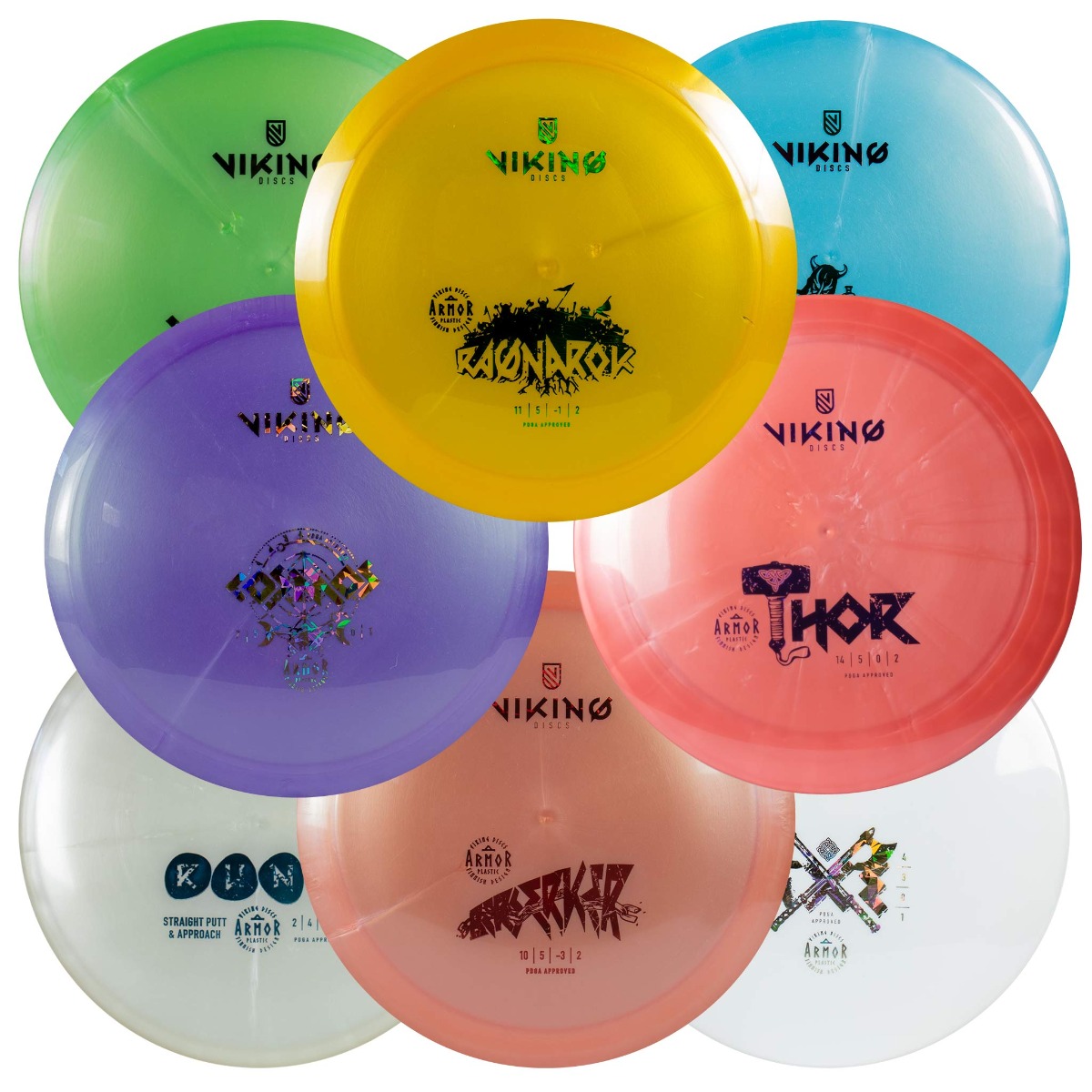 Viking Discs Disc Golf Set Armor - 8 Scheiben