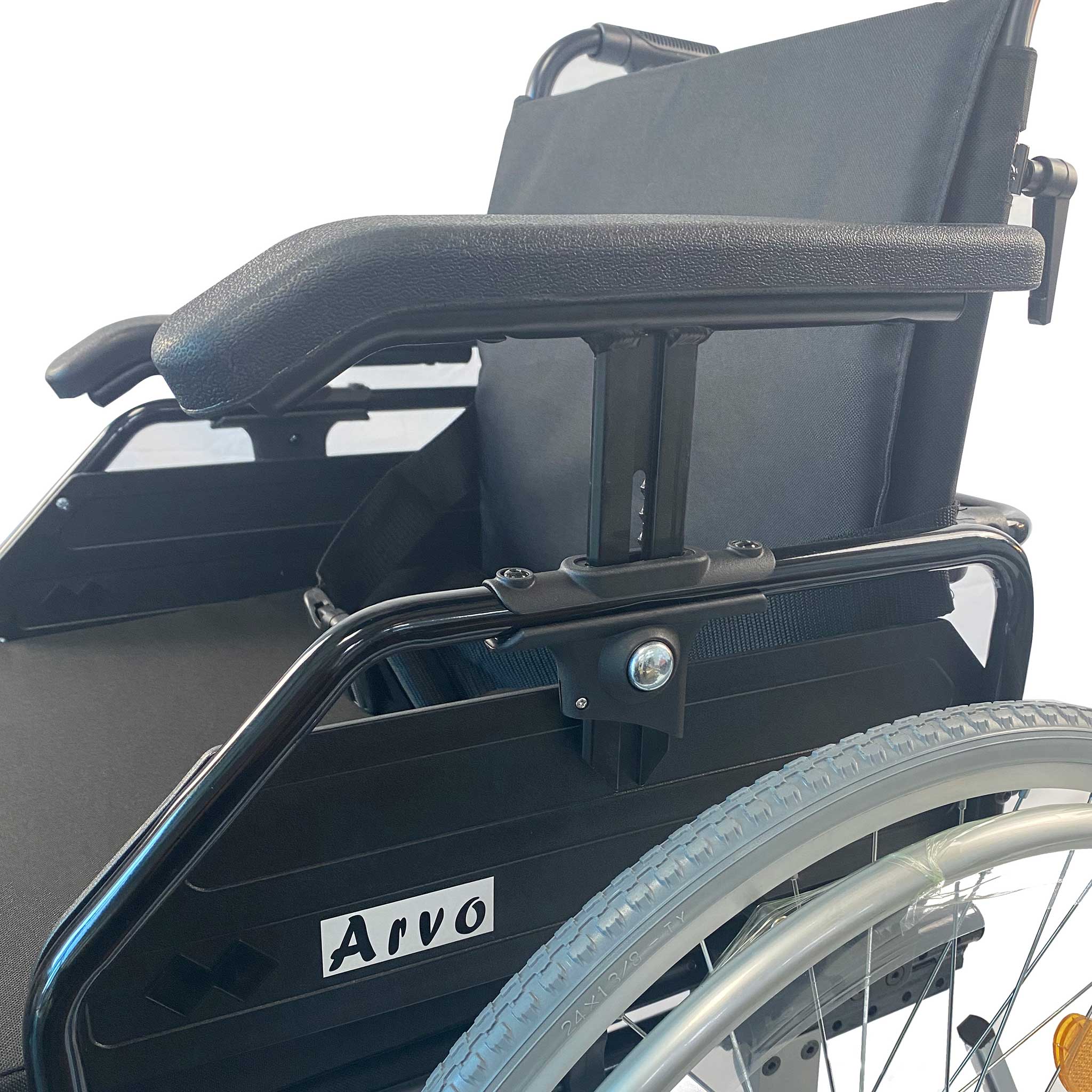 Arvo Ratiņkrēslu Premium, melns