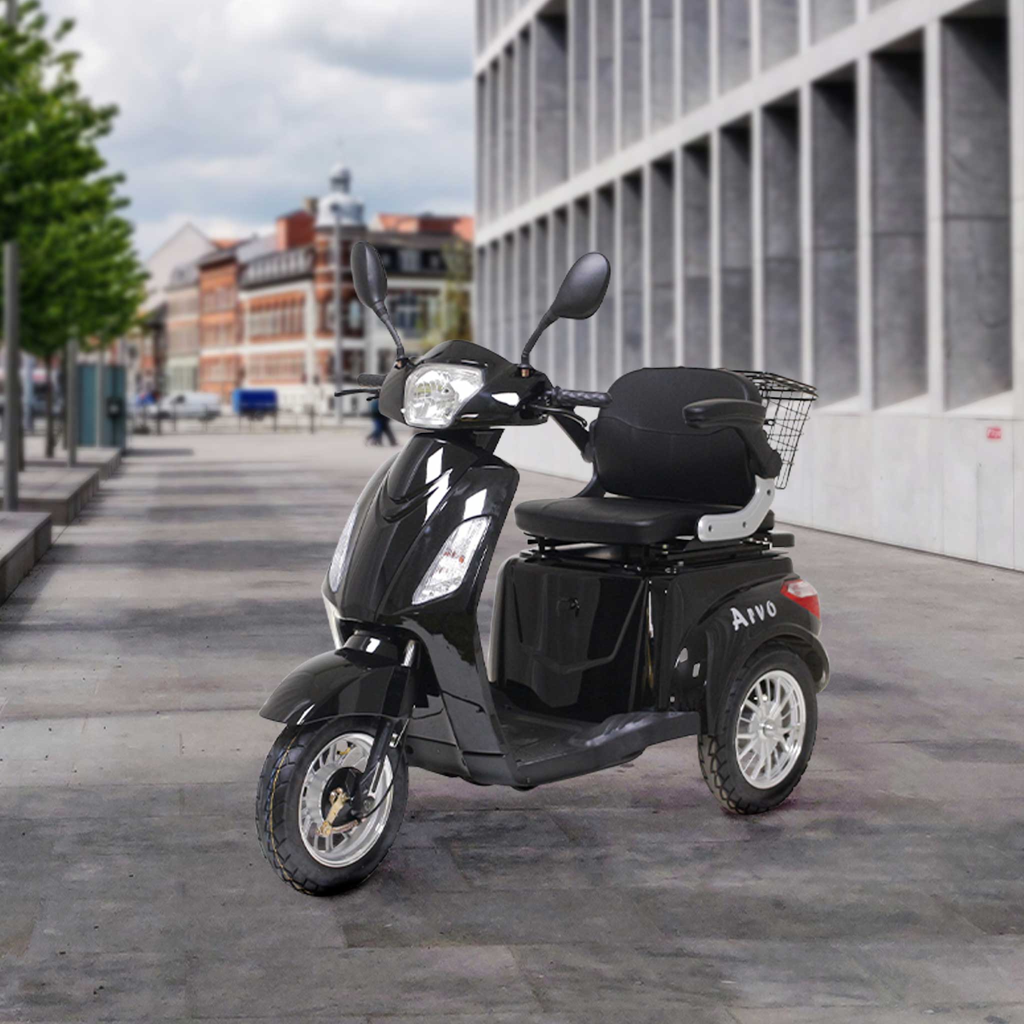 Arvo Mobilitātes Skūteris P300 Melns