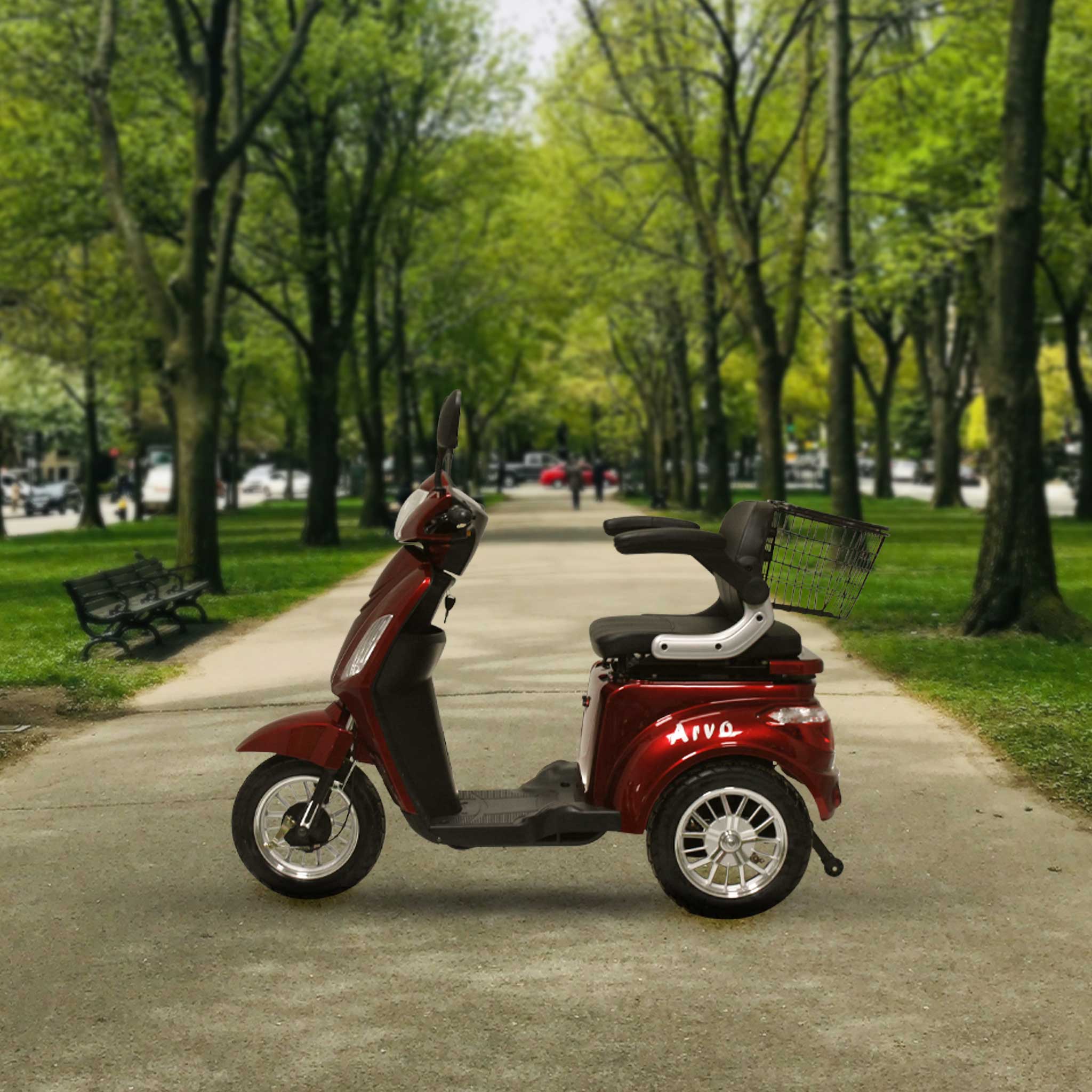 Arvo Promenadscooter P300 Röd