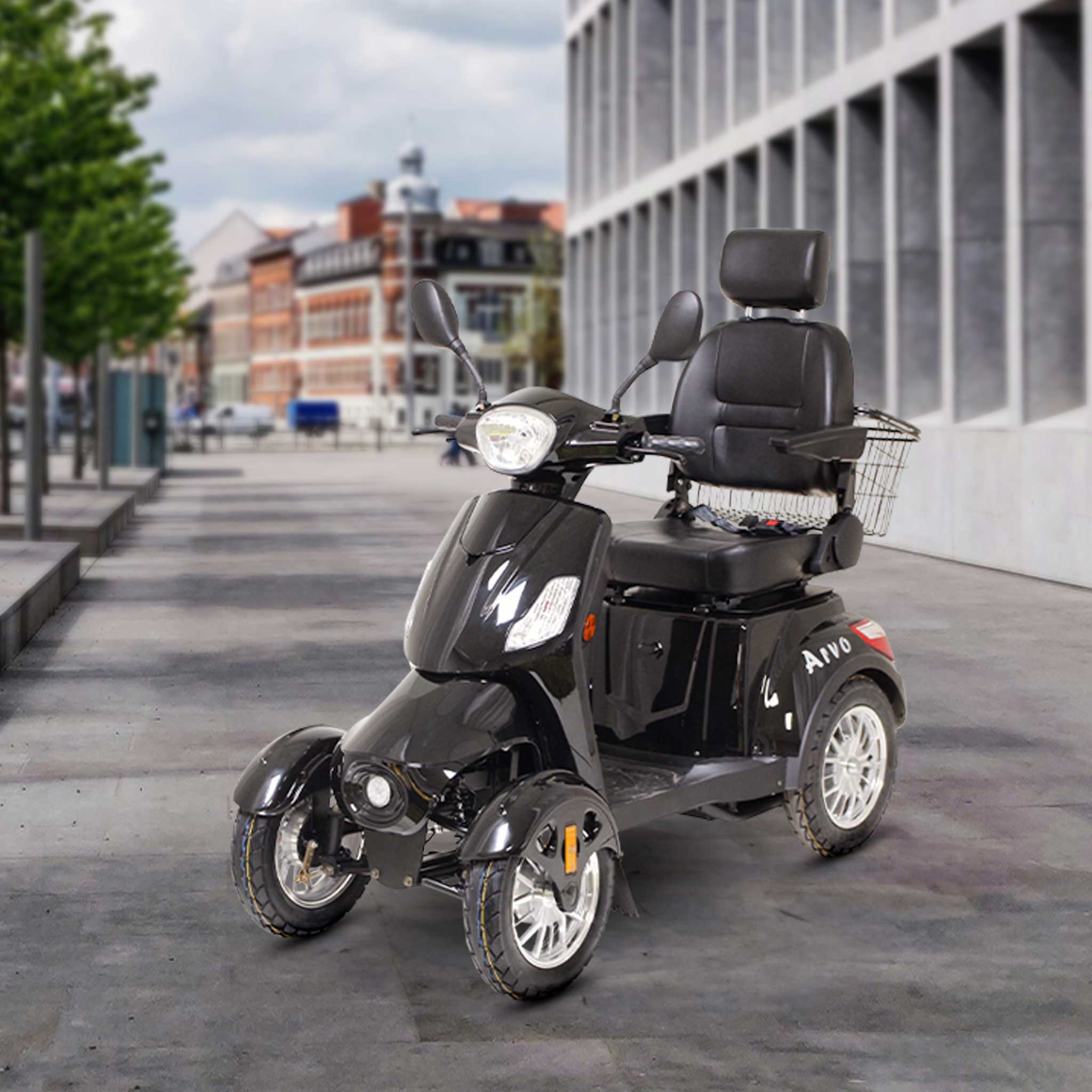 Arvo Mobilitātes Skūteris P400 Melns