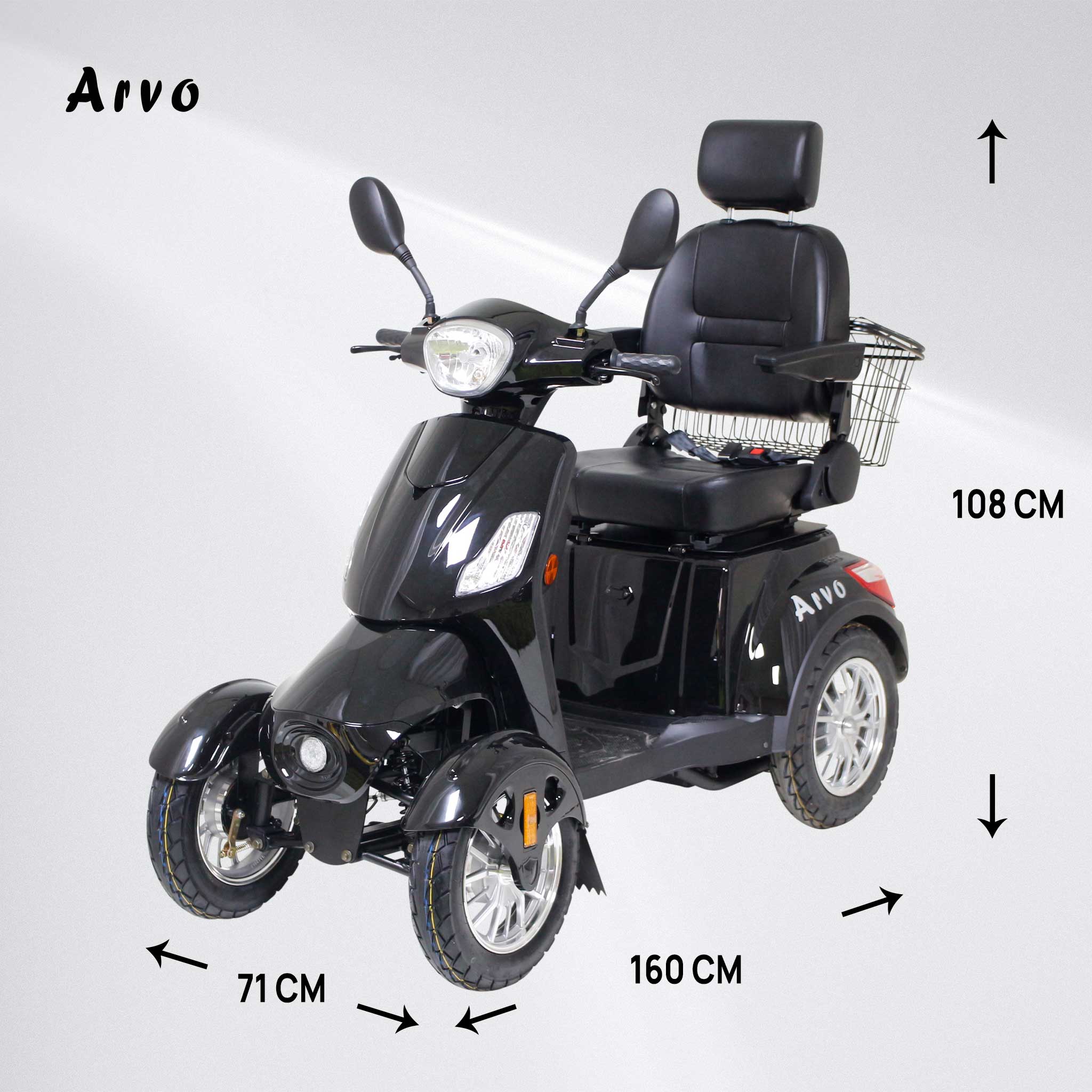 Arvo Mobility Scooter P400 Black
