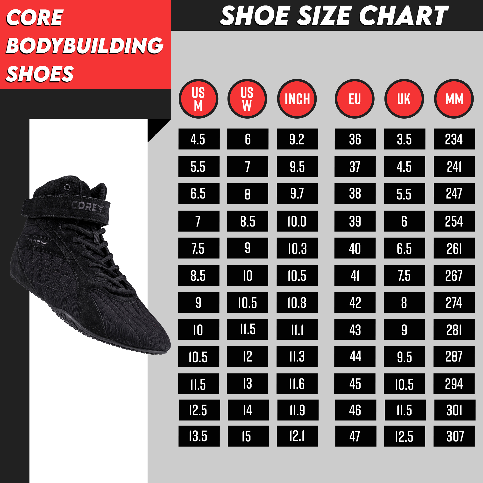 Core Bodybuilding Shoes Beast