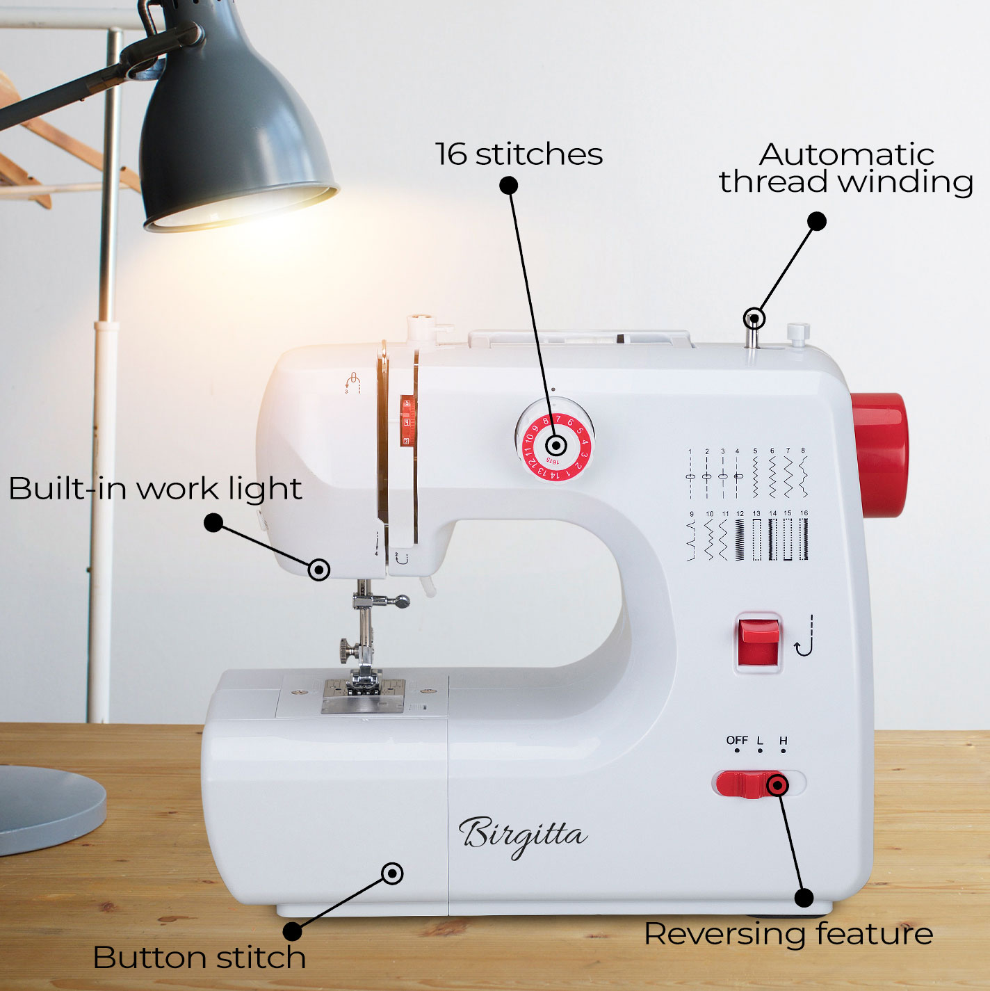 Birgitta Sewing Machine, Premium v2