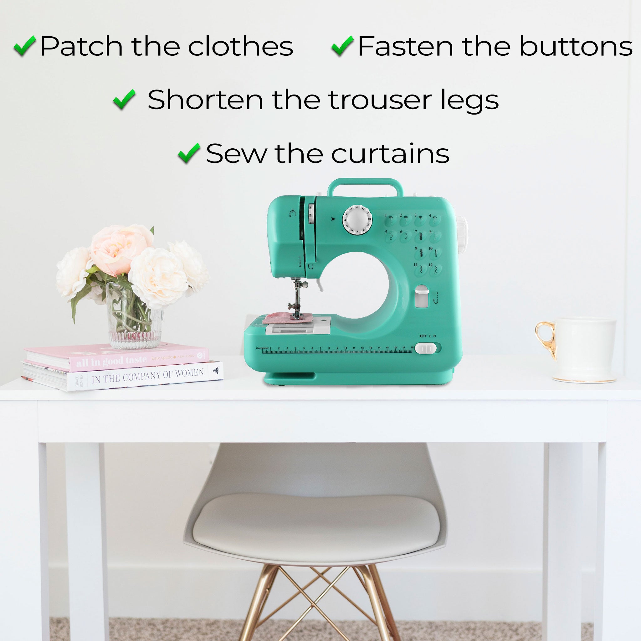 Birgitta Sewing Machine, Standard Mint