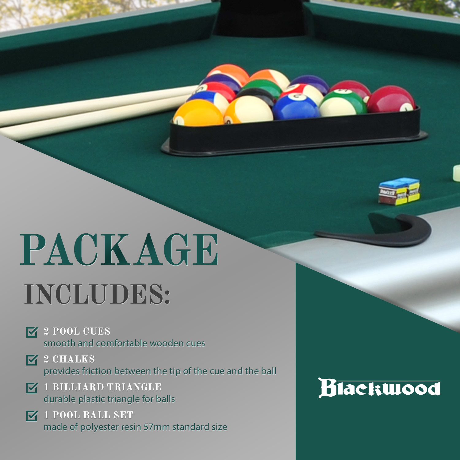 Blackwood Pool Table Outdoor 8’