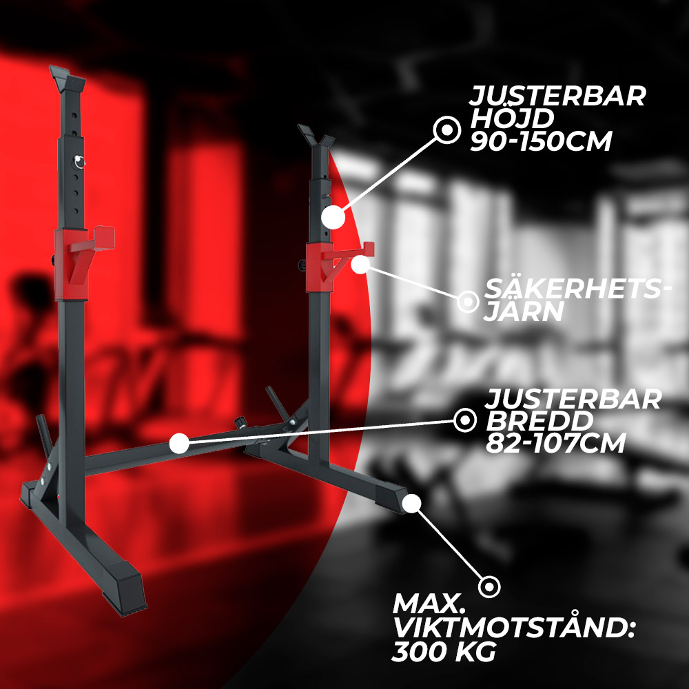 Core Half Rack skivstångsställning 107X60X150 cm 