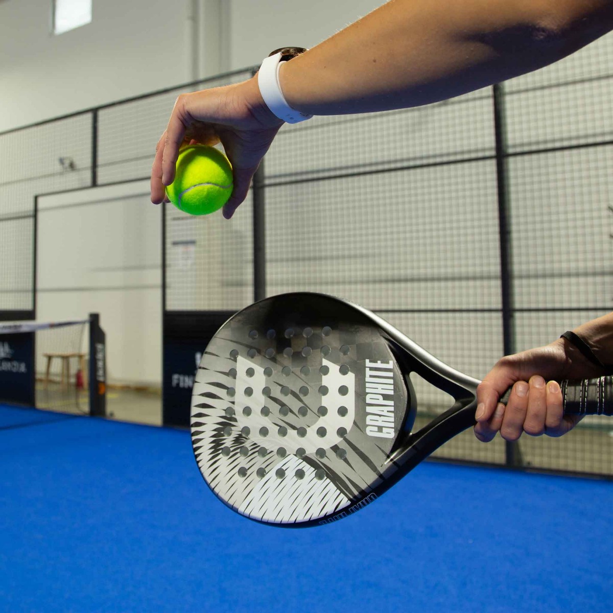 Core padelracket graphite PRO set, 2 racketar och bollar