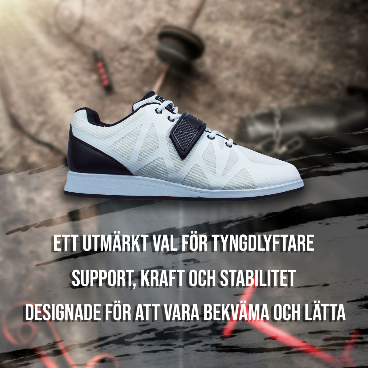 Nordcore lyftarskor Core, vit