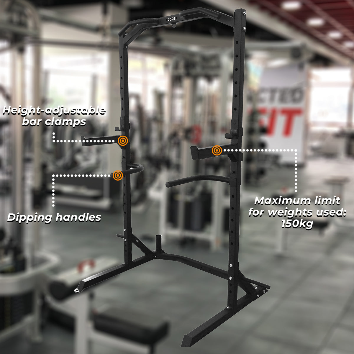 Core Half Rack Squat Rack 150x105x205cm