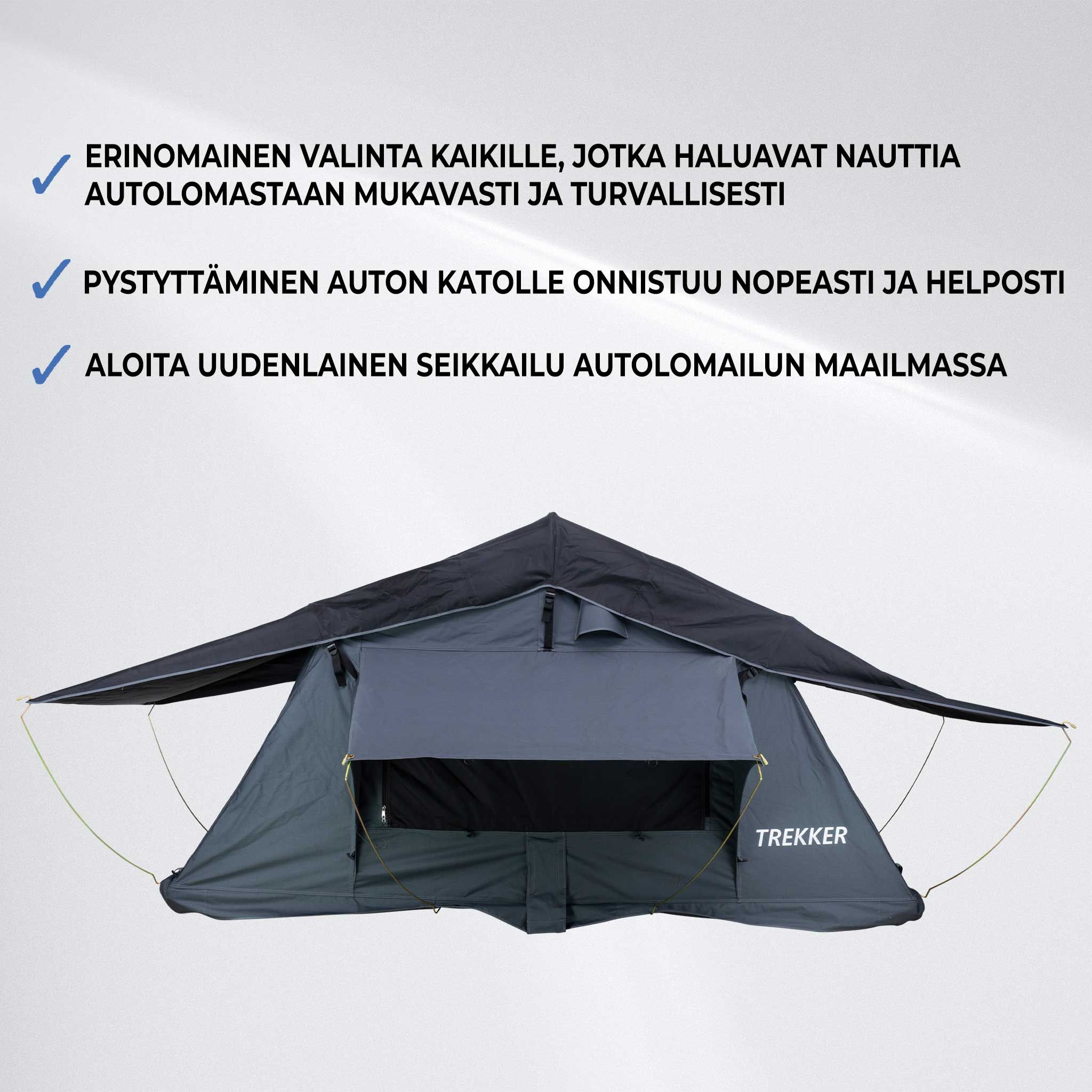 Trekker Kattoteltta Camper M, Harmaa - 1 499,00 € 