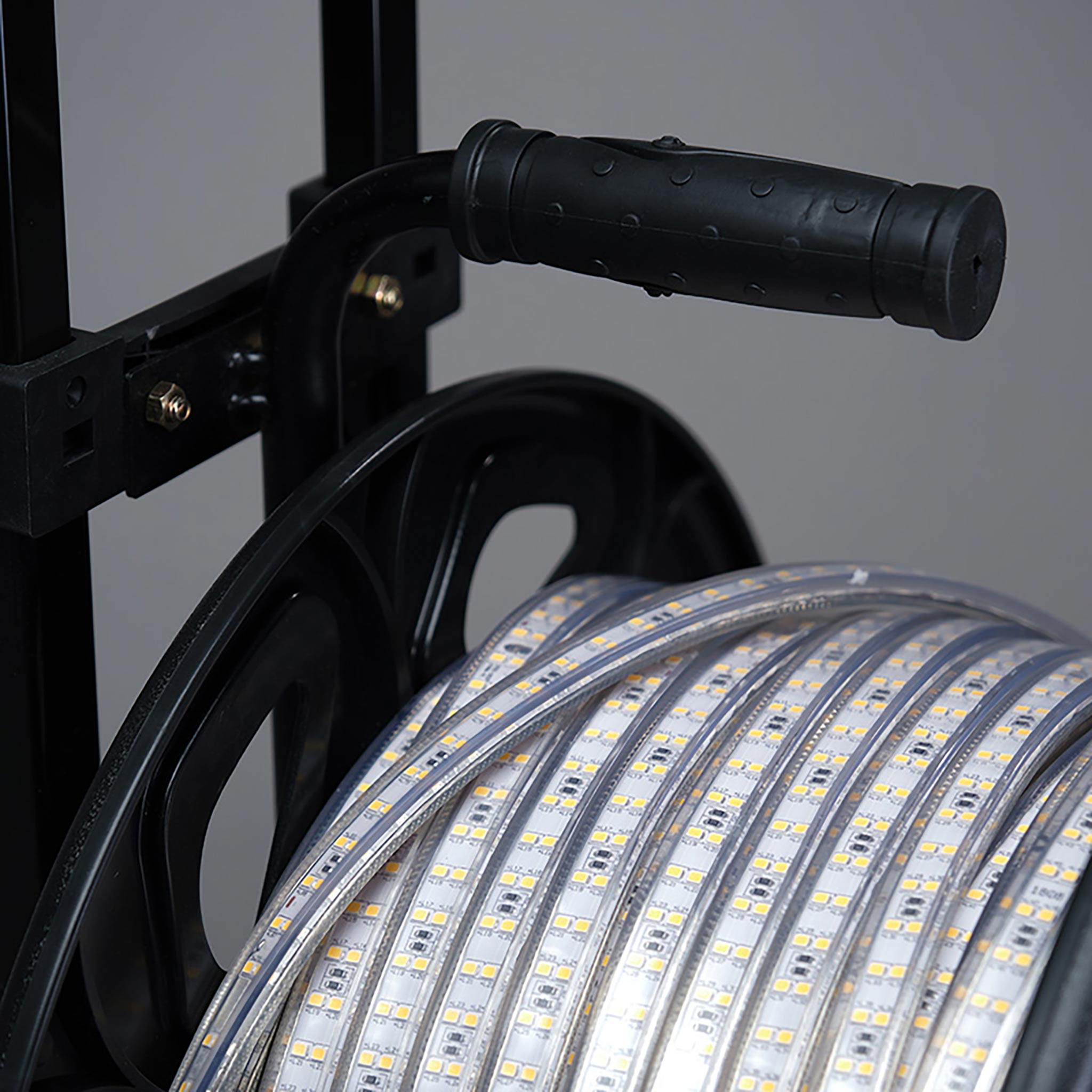 LED-strip FTLIGHT 230V 7W/m, 480lm/m, IP65, 4000K, 10 m, 1,5 m gummikabel med schukokontakt