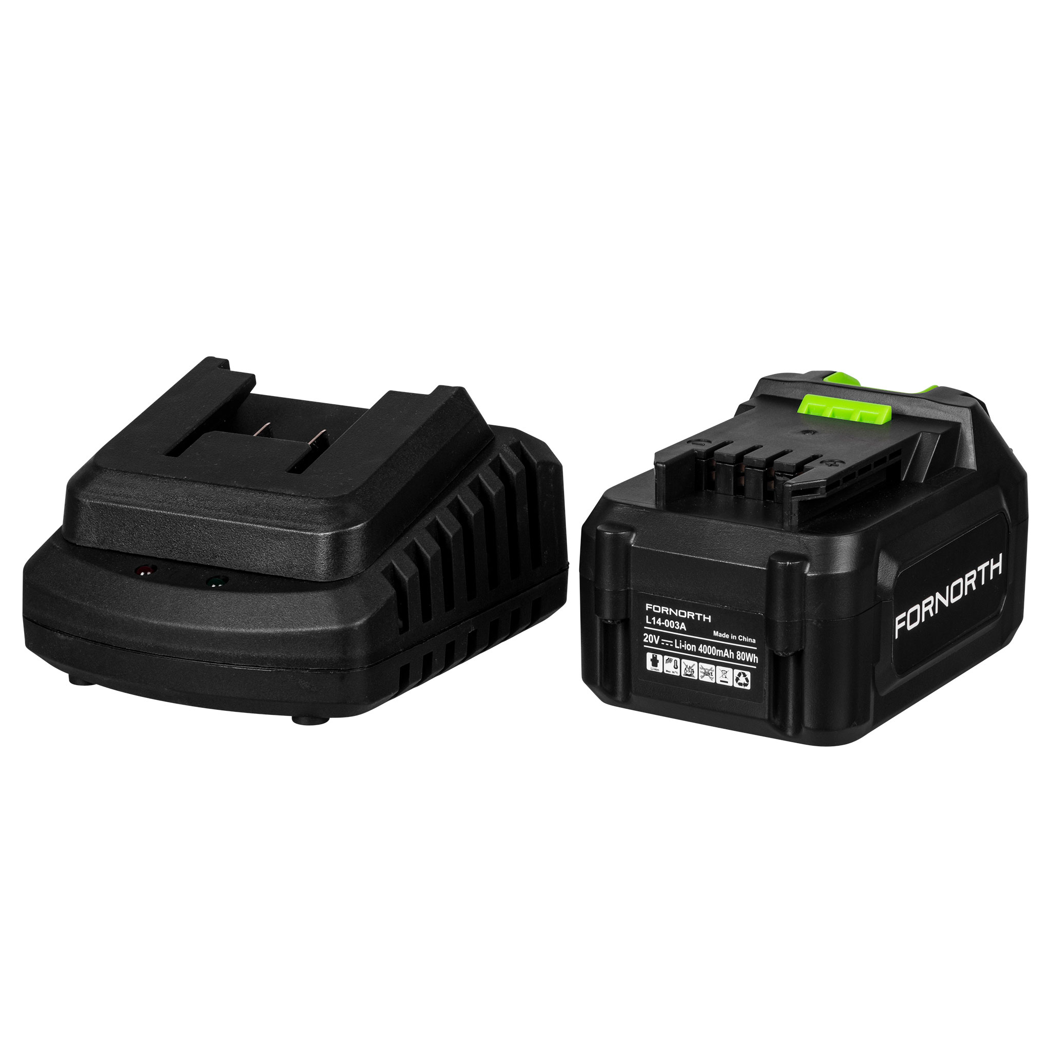 Fornorth Batteridriven Gräsklippare GH1000e, 20V, innehåller batteri och laddare