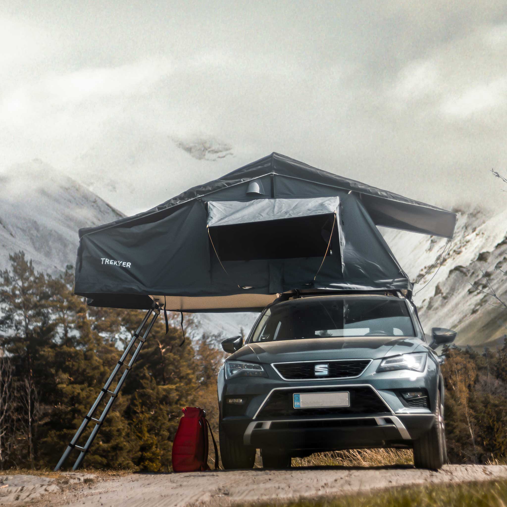 Trekker Daktent Cabin L, zwart