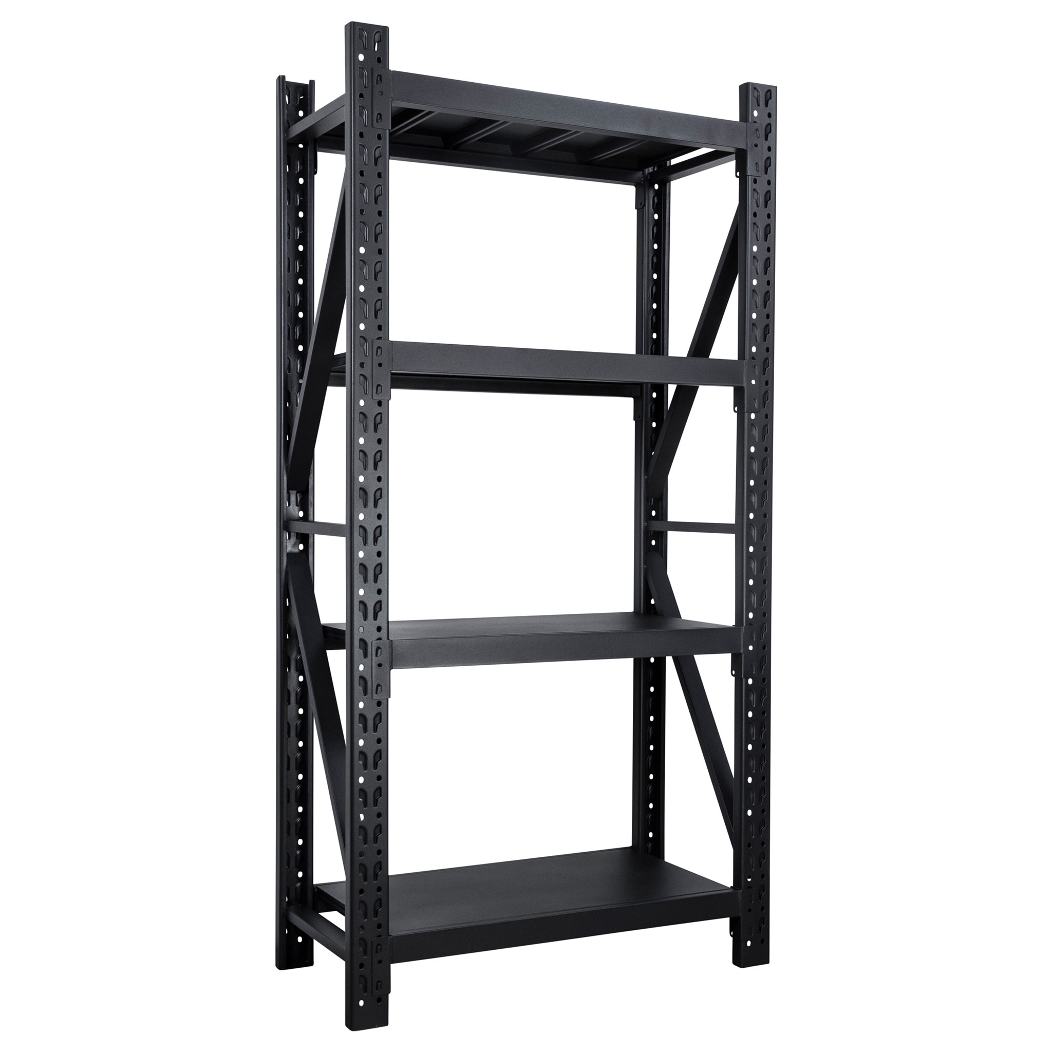 Fornorth Storage Shelf 1600kg, 100x50x200cm, Black