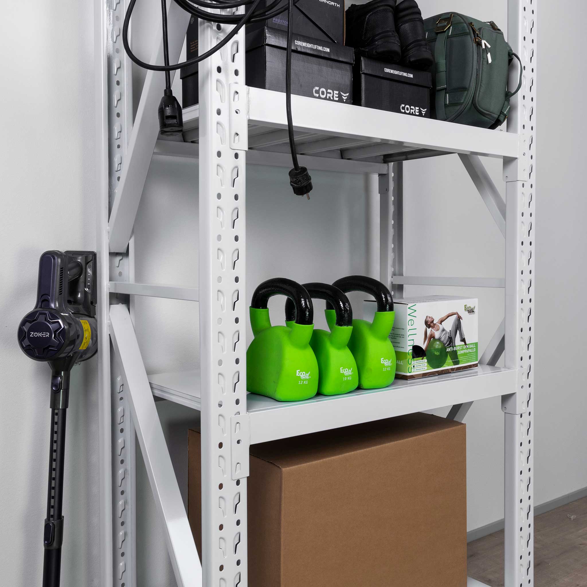 Fornorth Storage Shelf 3200kg, 100x50x200cm, White
