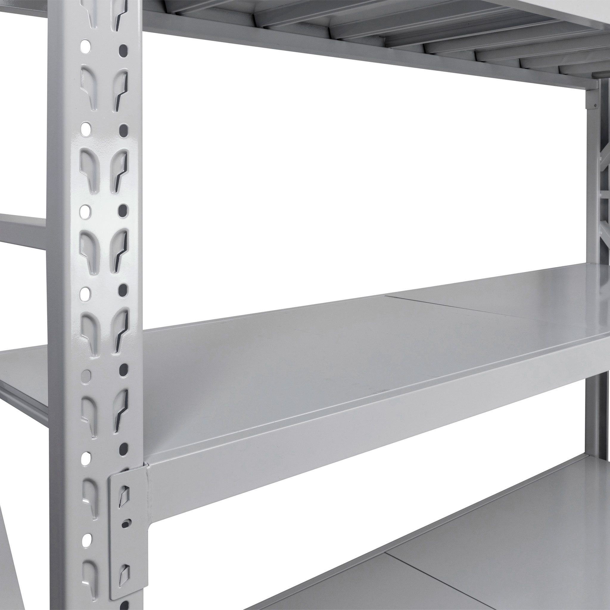 Fornorth Schwerlastregal 800kg, 200x60x200cm, Weiss
