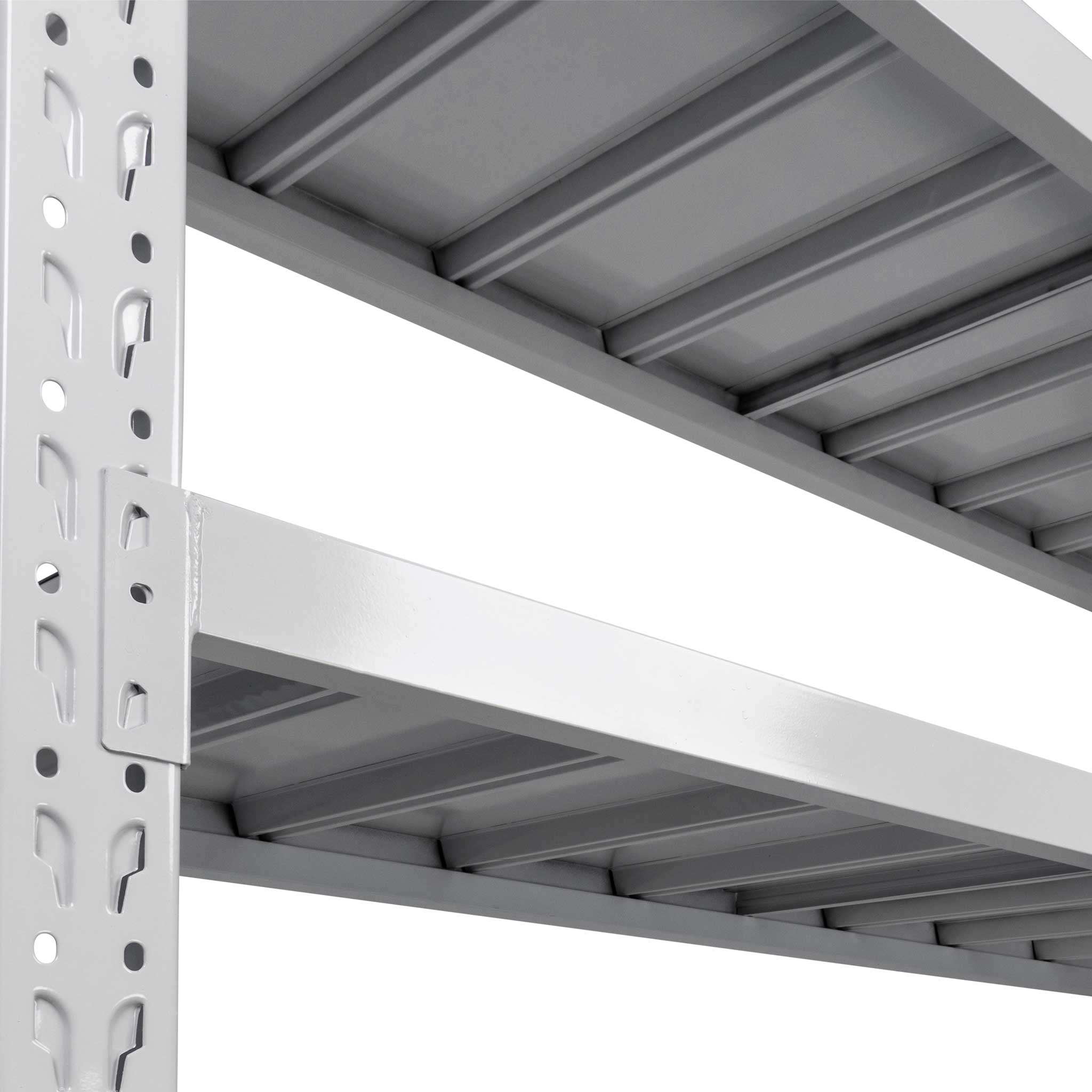 Fornorth Schwerlastregal 800kg, 200x60x200cm, Weiss