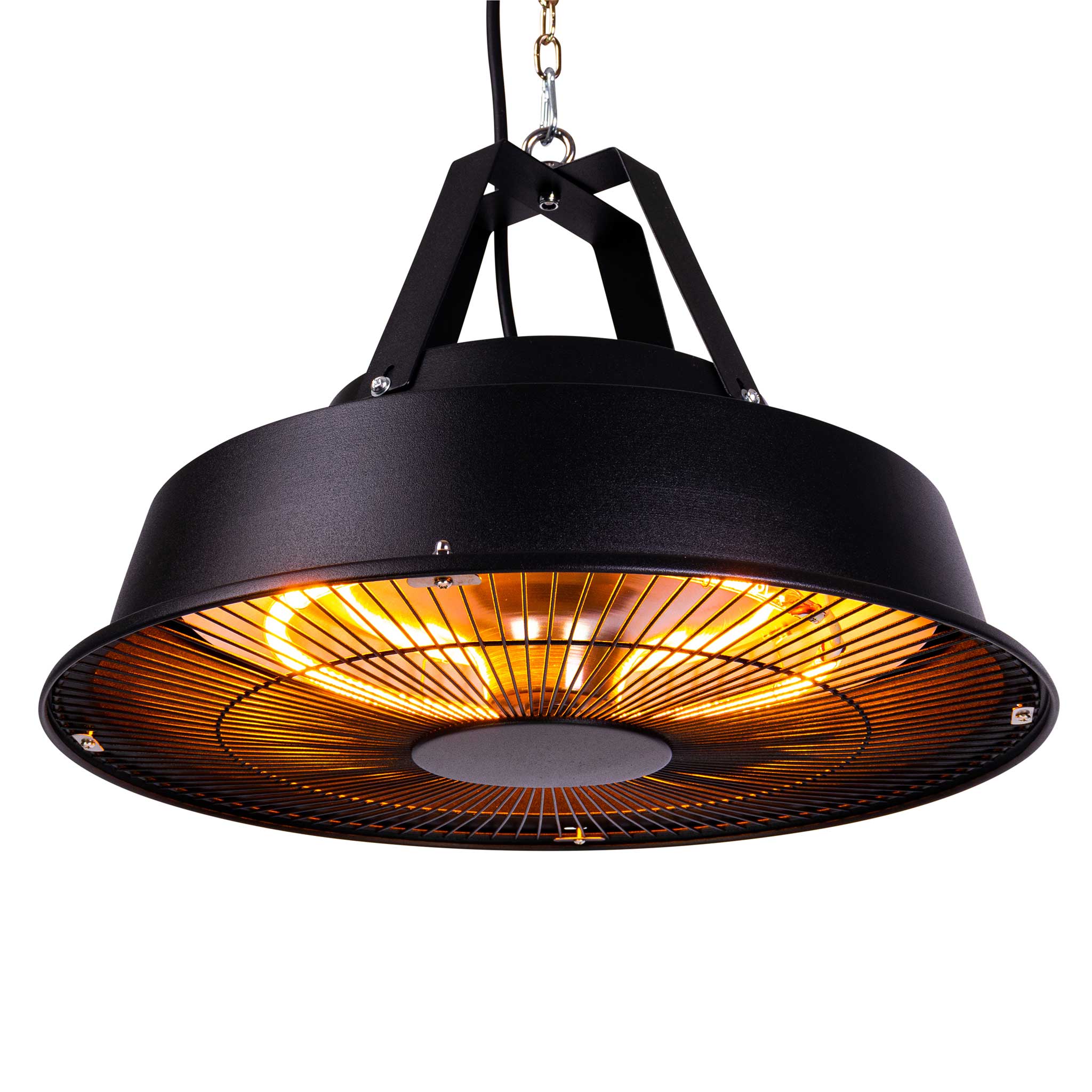 Fornorth Patio Heater Ceiling Heater Comfort 1500W, black