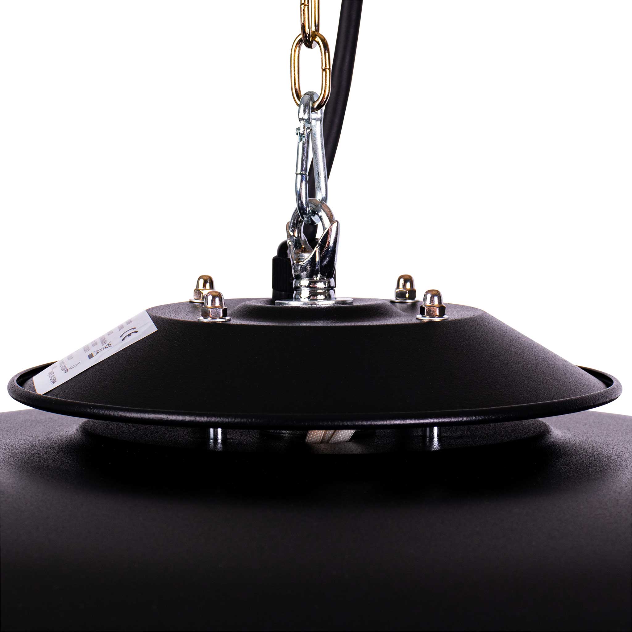 Fornorth Patio Heater Ceiling Heater Deluxe 2000W remote control, black