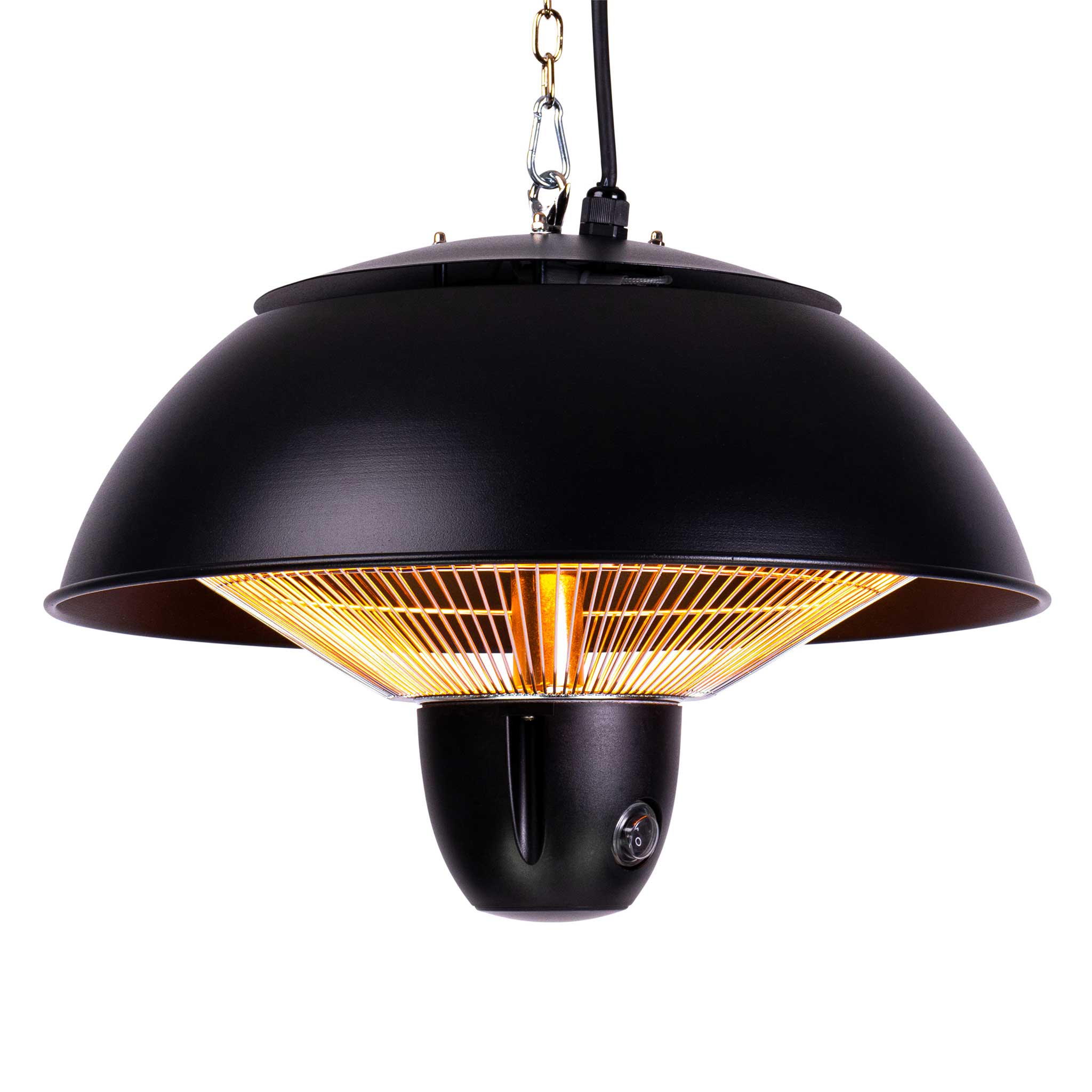 Fornorth Chauffage d'extérieur Ceiling Heater Original 1500W télécommande, noir