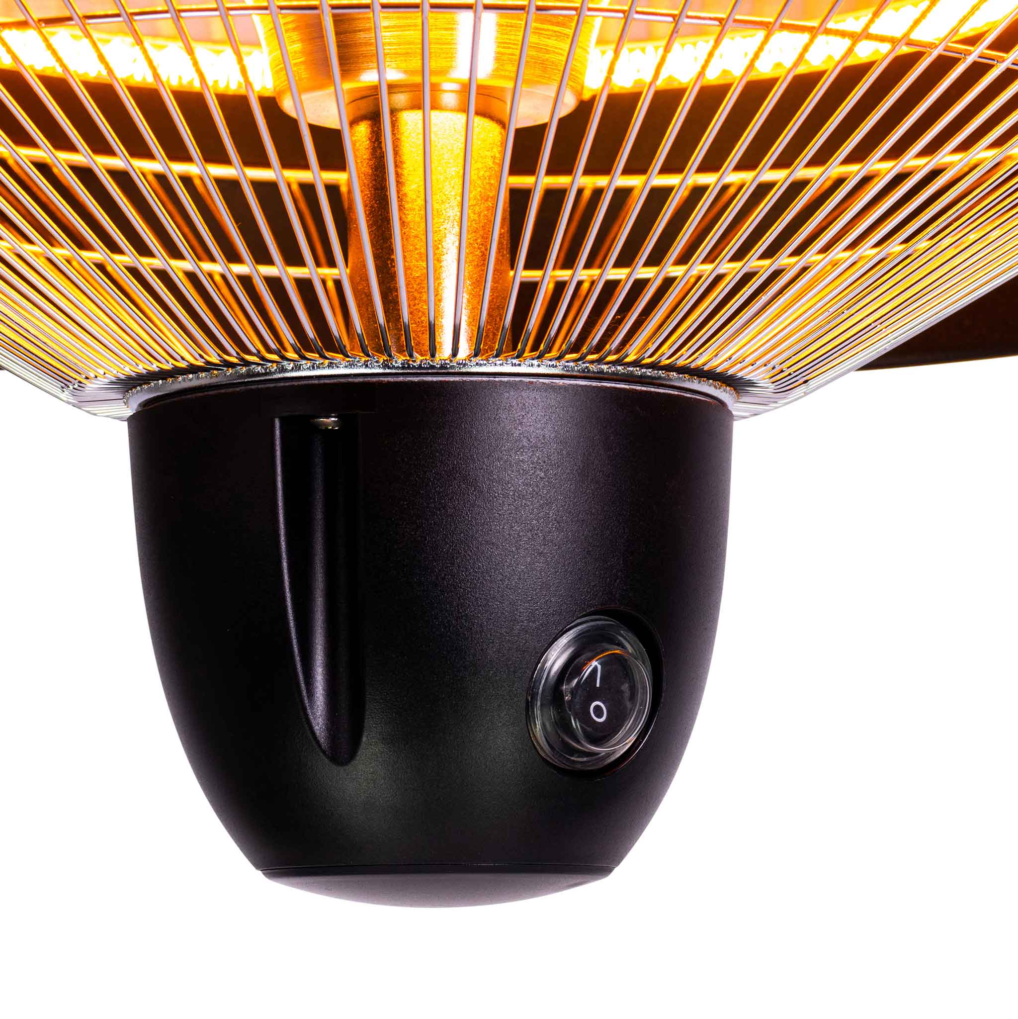 Fornorth Patio Heater Ceiling Heater Original 1500W remote control, black