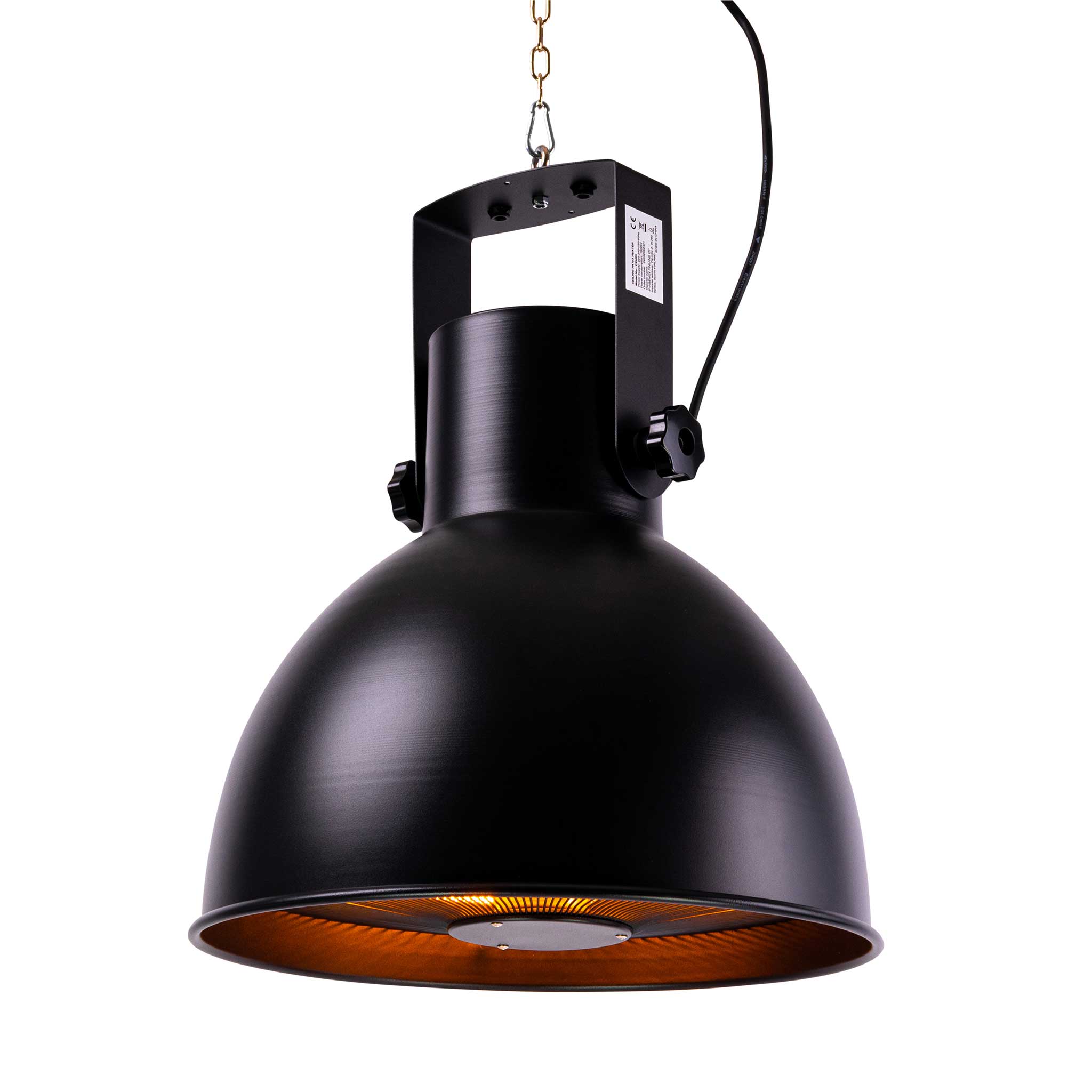 Fornorth Chauffage d'extérieur Ceiling Heater Premium 2000W, noir