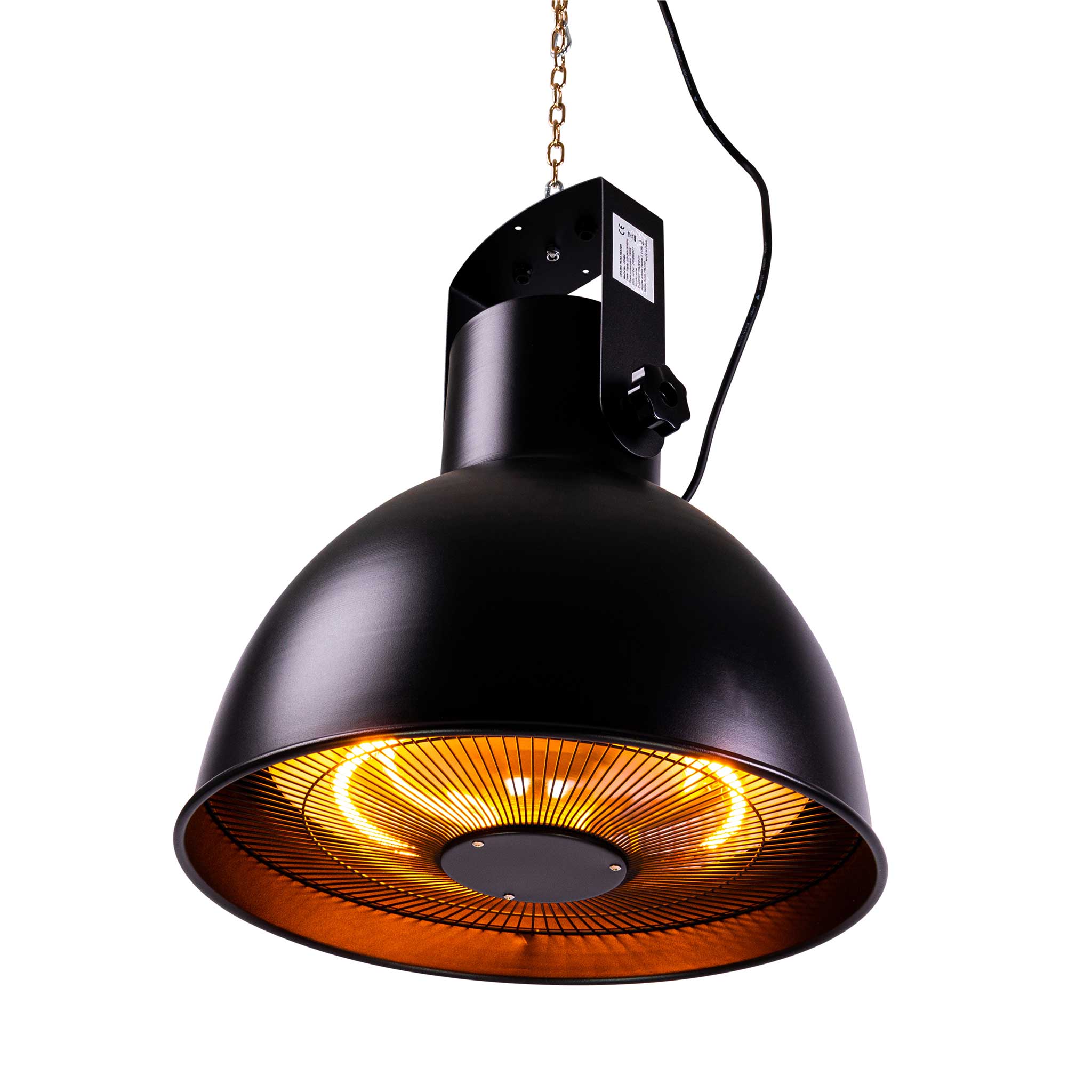 Fornorth Chauffage d'extérieur Ceiling Heater Premium 2000W, noir