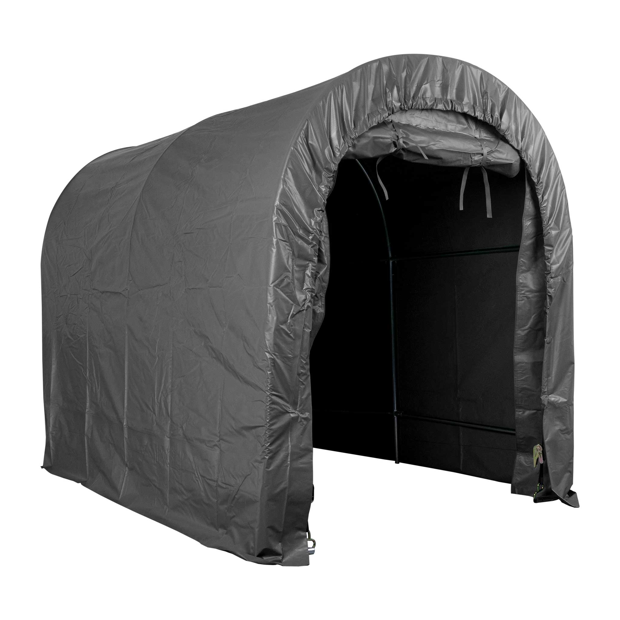 Fornorth Portatīvā Garāža 1.6x2.4m, tumši pelēka