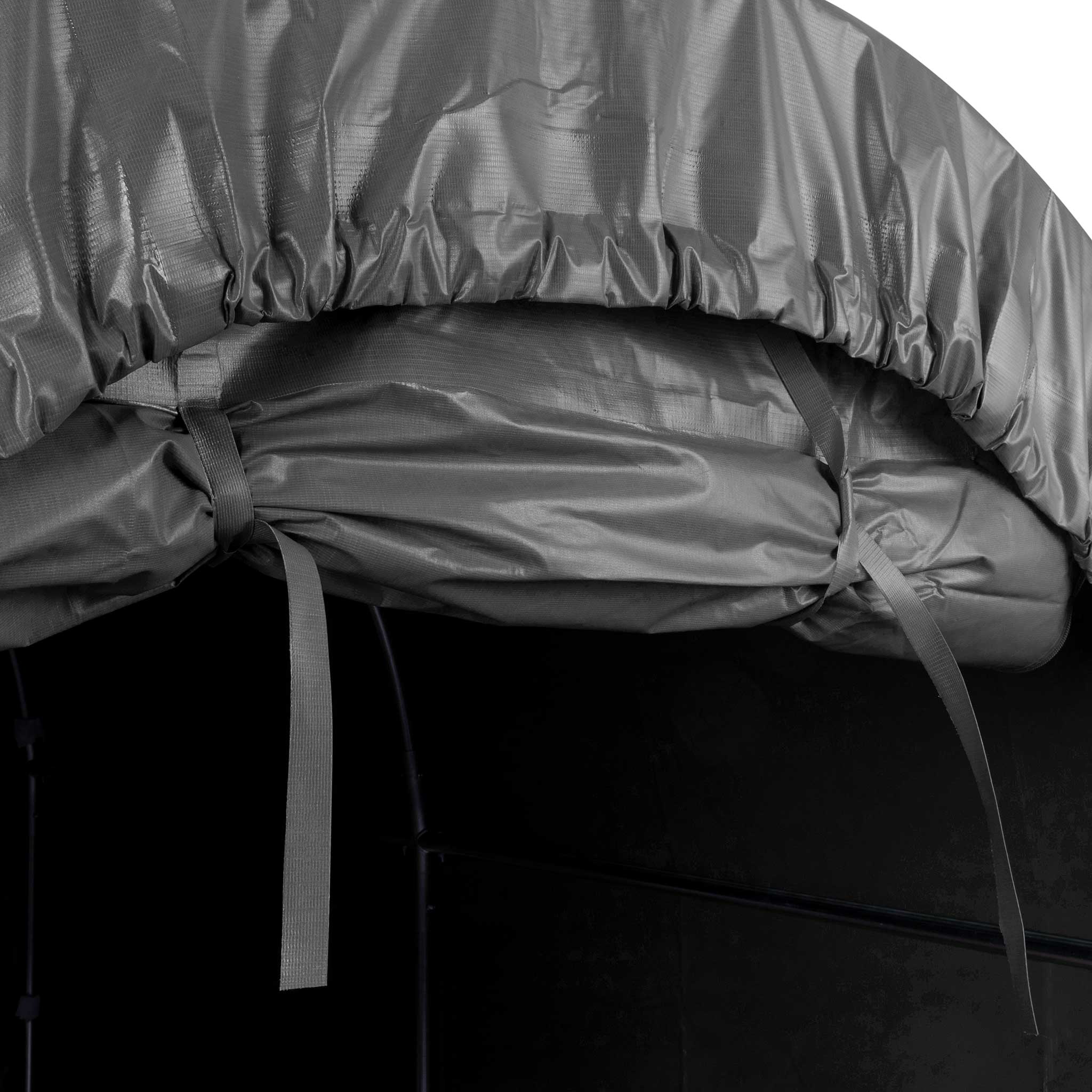 Fornorth Portatīvā Garāža 1.6x2.4m, tumši pelēka