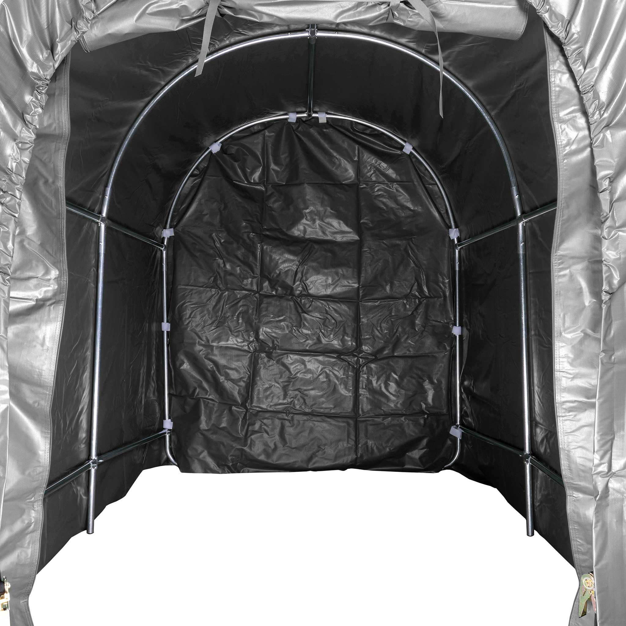 Fornorth Tente garage 1,6x2,4m, gris clair