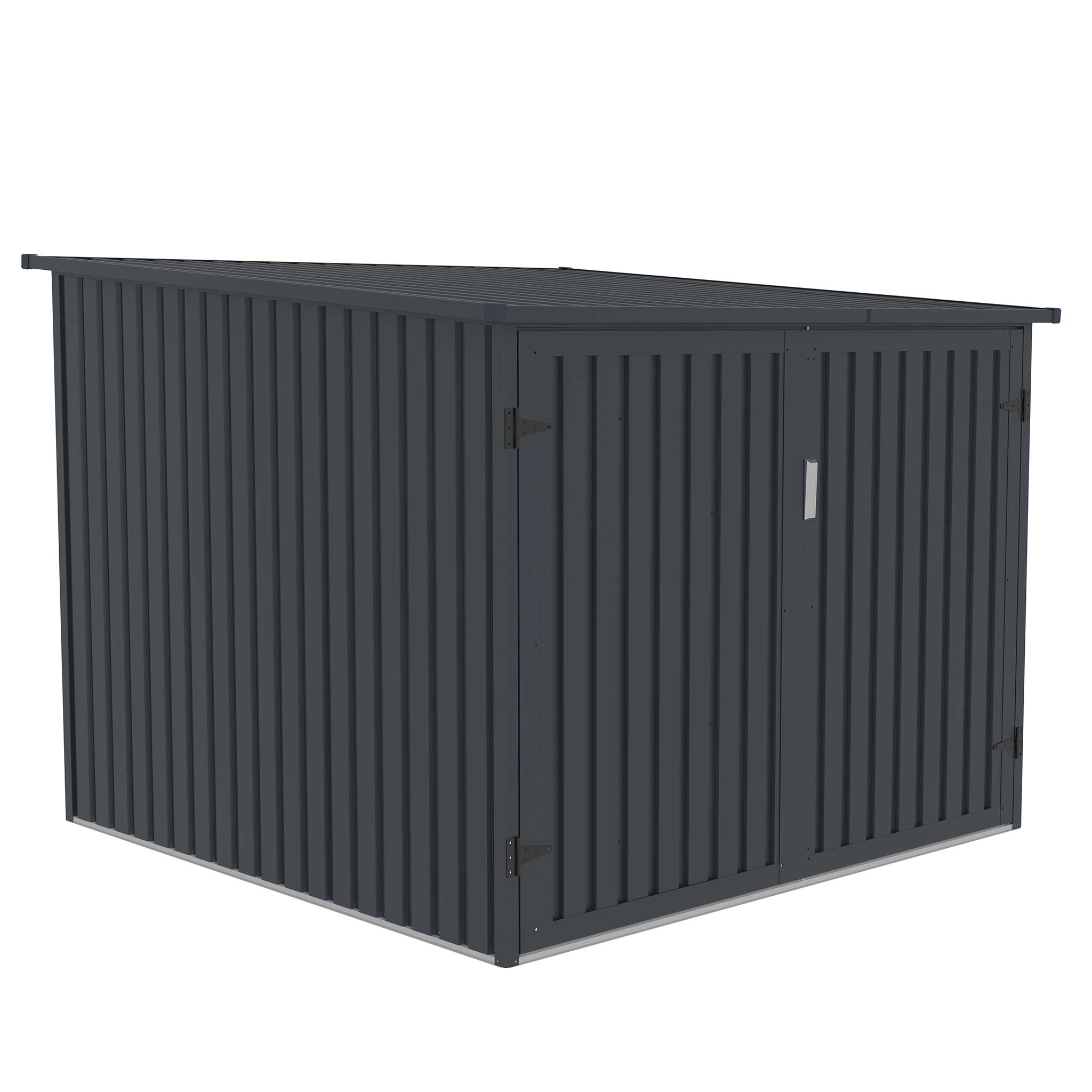 Fornorth Fietsenberging voor vier fietsen 203x198x157cm, donkergrijs