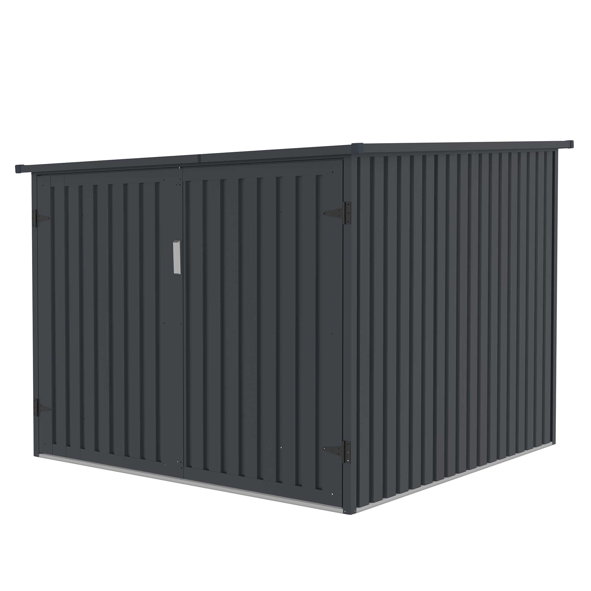 Fornorth Fahrradgarage für vier Fahrräder 203 x 198 x 157 cm, Dunkelgrau