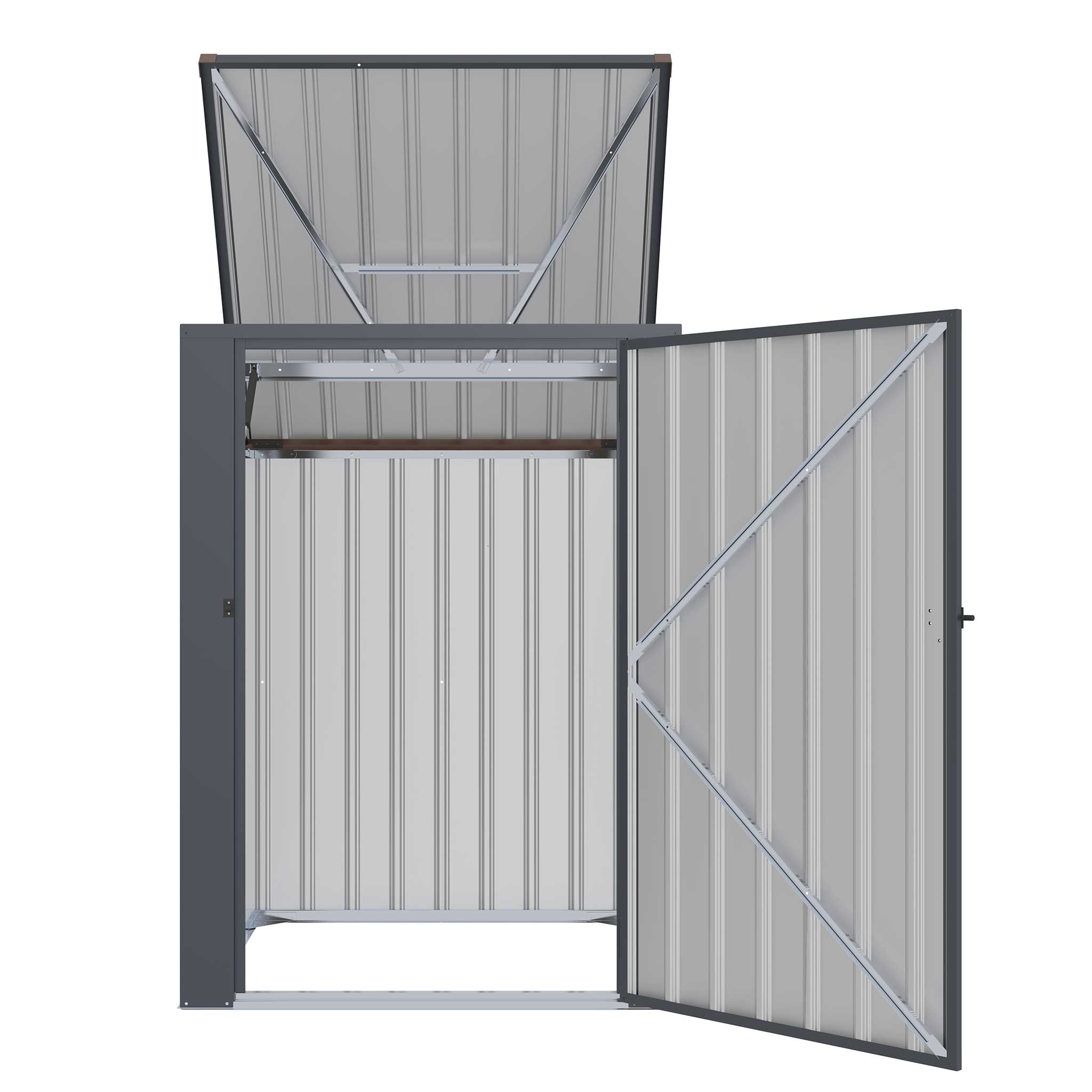 Fornorth Bin Shelter 98x101x131cm, Dark grey