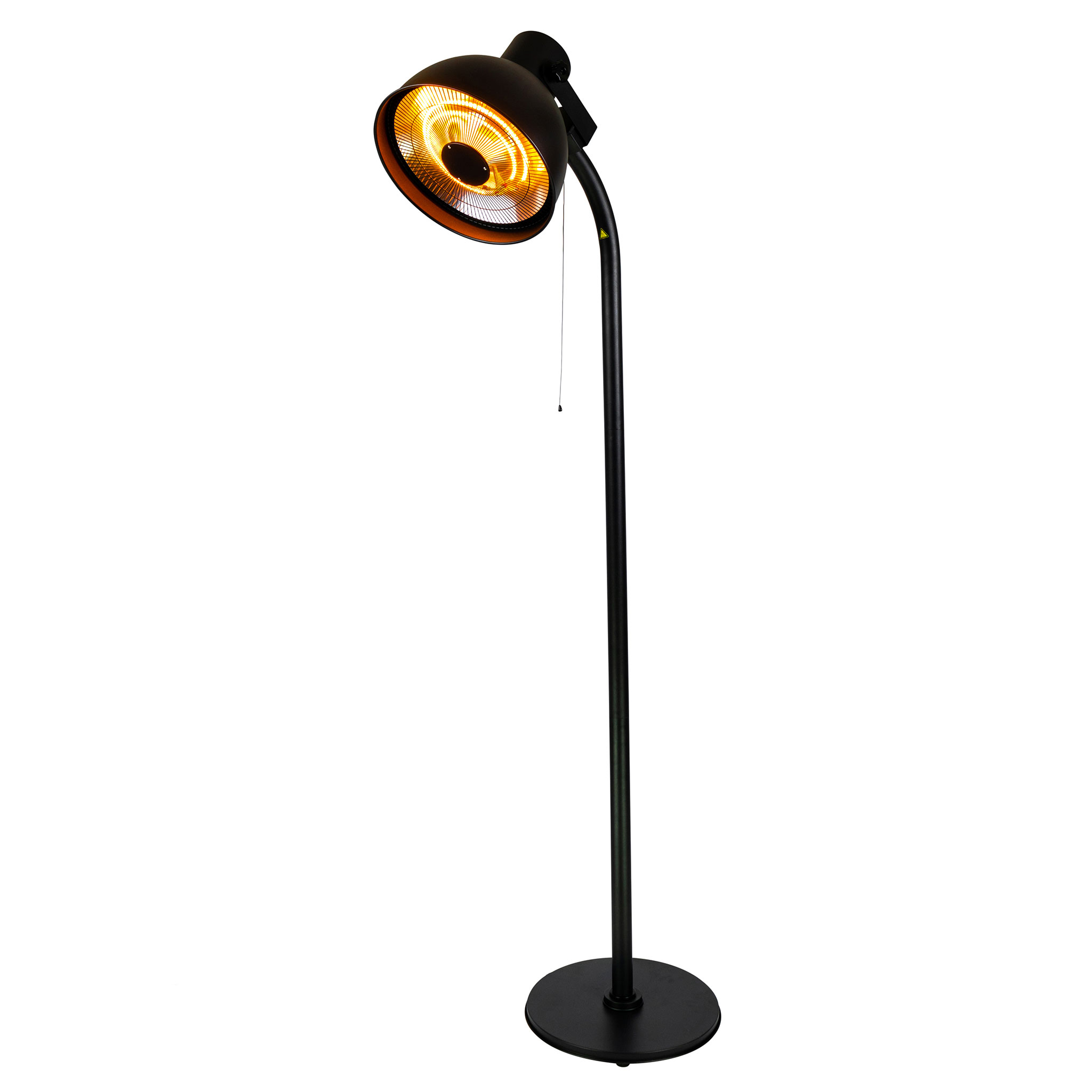 Fornorth Terrassvärmare golvmodell Deluxe 2000W, svart