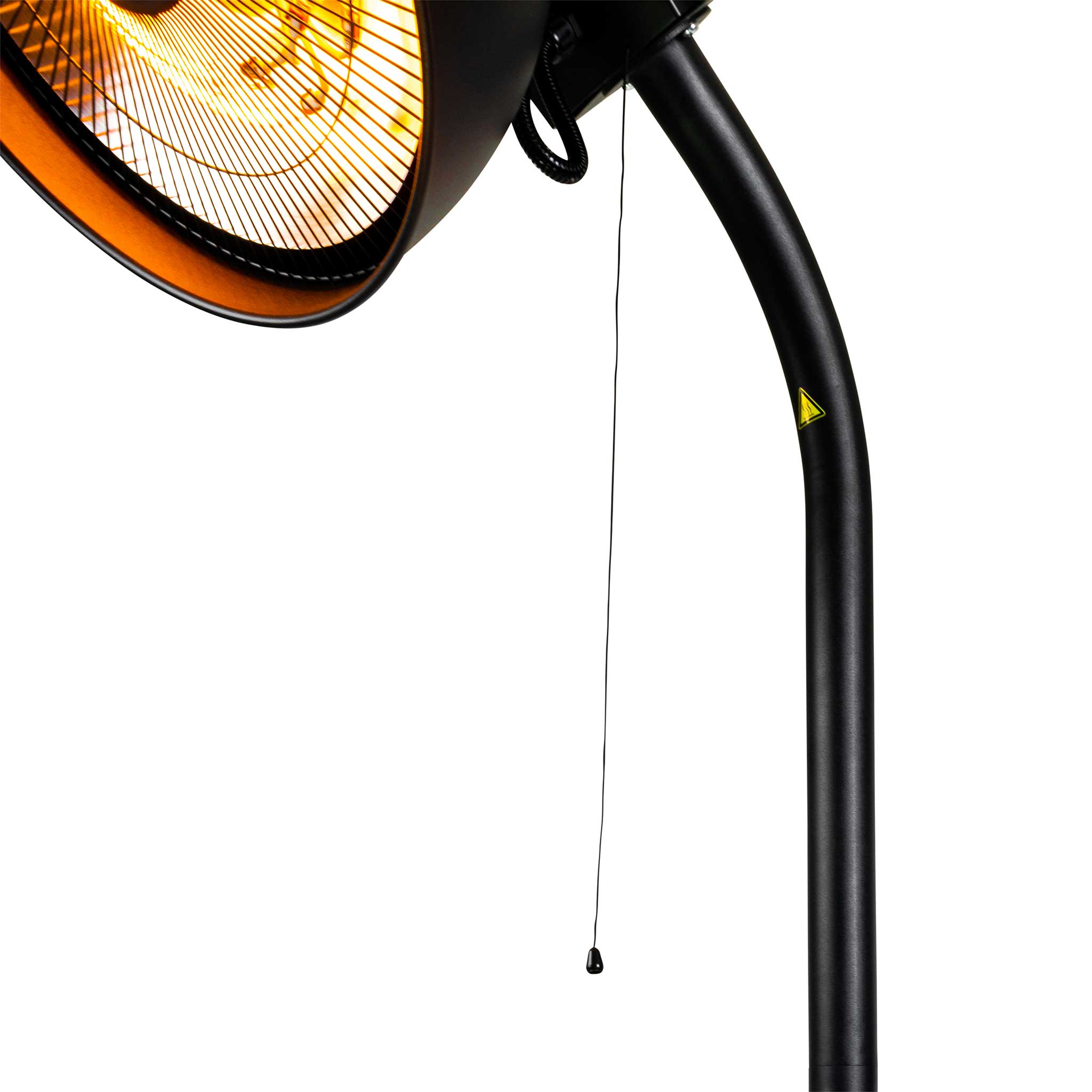 Fornorth Terrassvärmare golvmodell Deluxe 2000W, svart